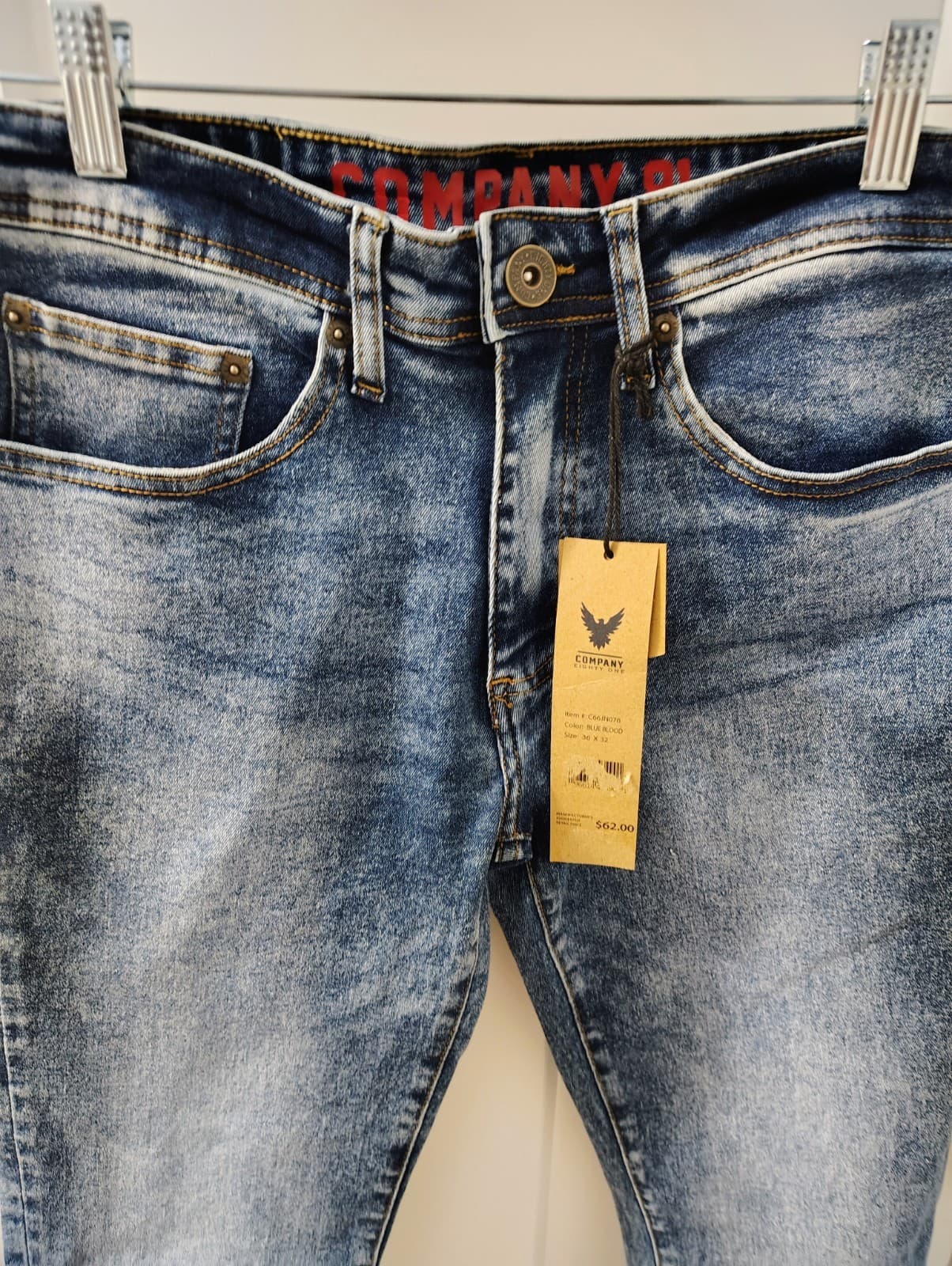 Company 81 Skinny Jeans NWT 36x32 MSRP $62 - Thumbnail 7