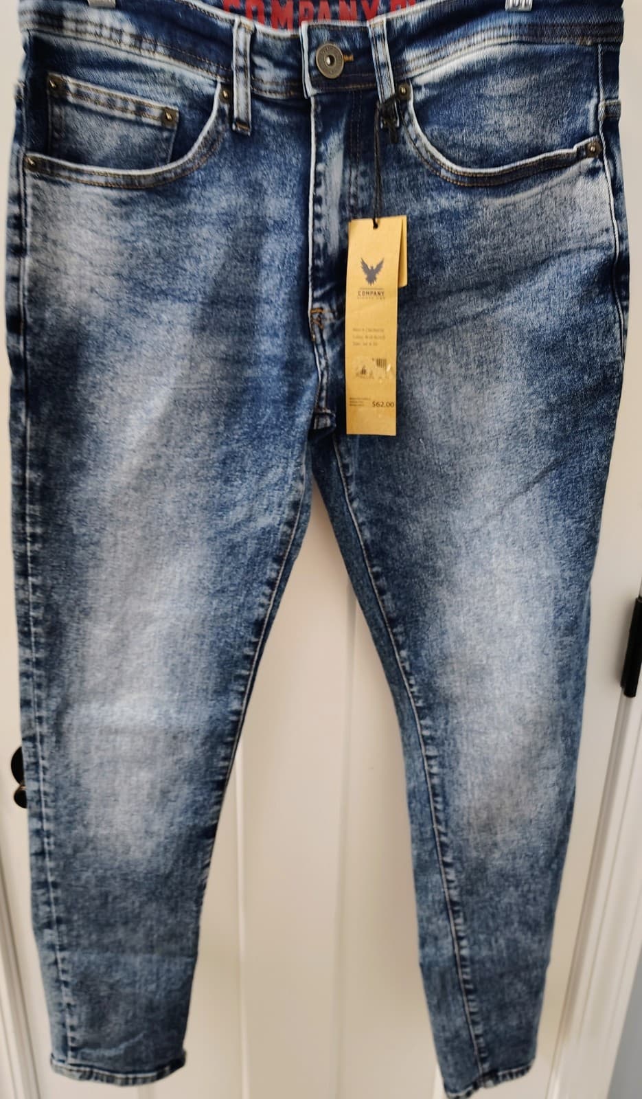 Company 81 Skinny Jeans NWT 36x32 MSRP $62 - Thumbnail 3