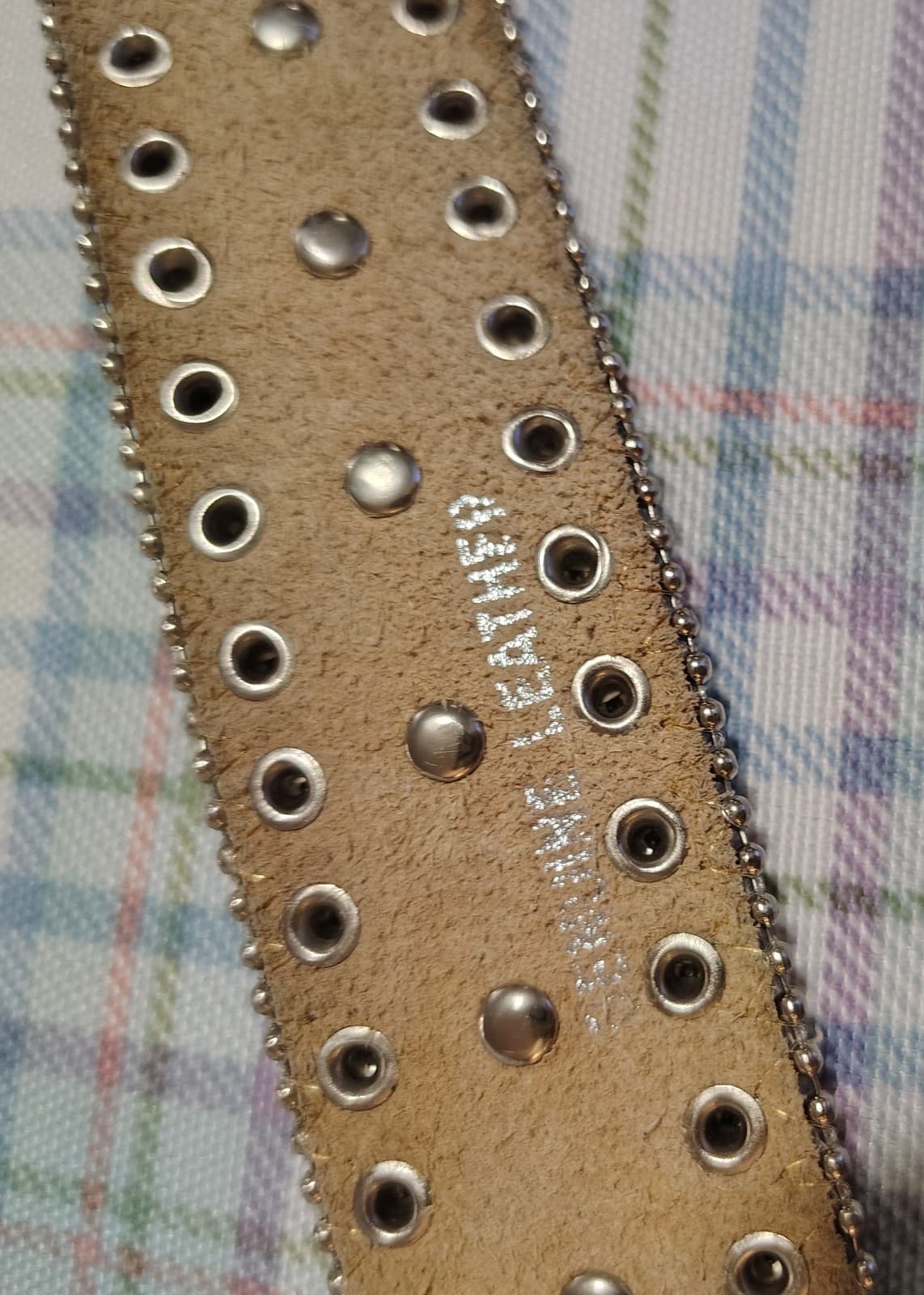Blazin Roxx Western Belt 42.5" Silver Studded Rhinestone Buckle Vintage (M) - Thumbnail 18