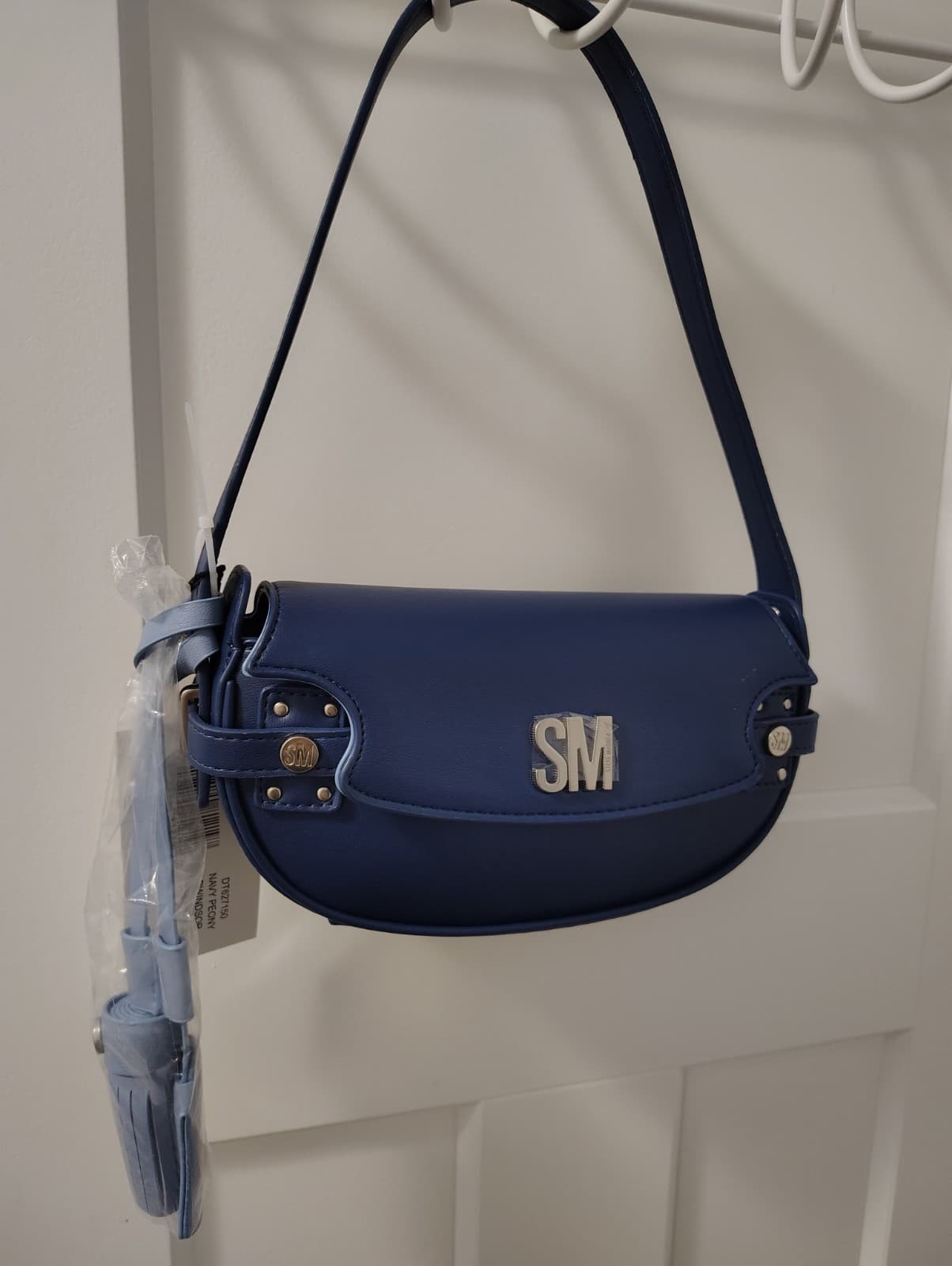 New Steve Madden Navy Peony BWINDSOR Shoulder Bag - Thumbnail 23