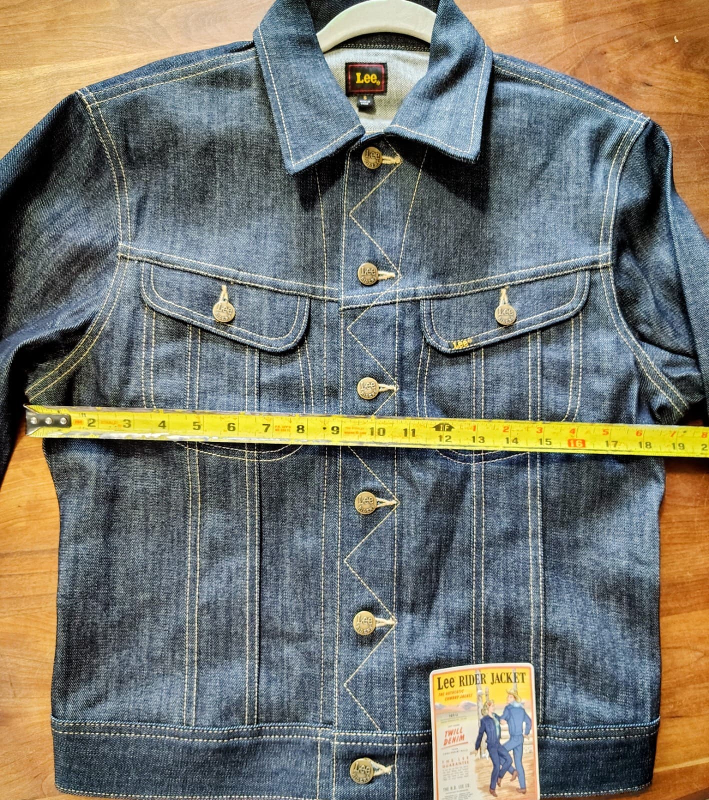 Lee Rigid Rider Twill Denim Cowboy Jacket Reissue 101-J, Small, NWT, MSRP $329 - Thumbnail 10