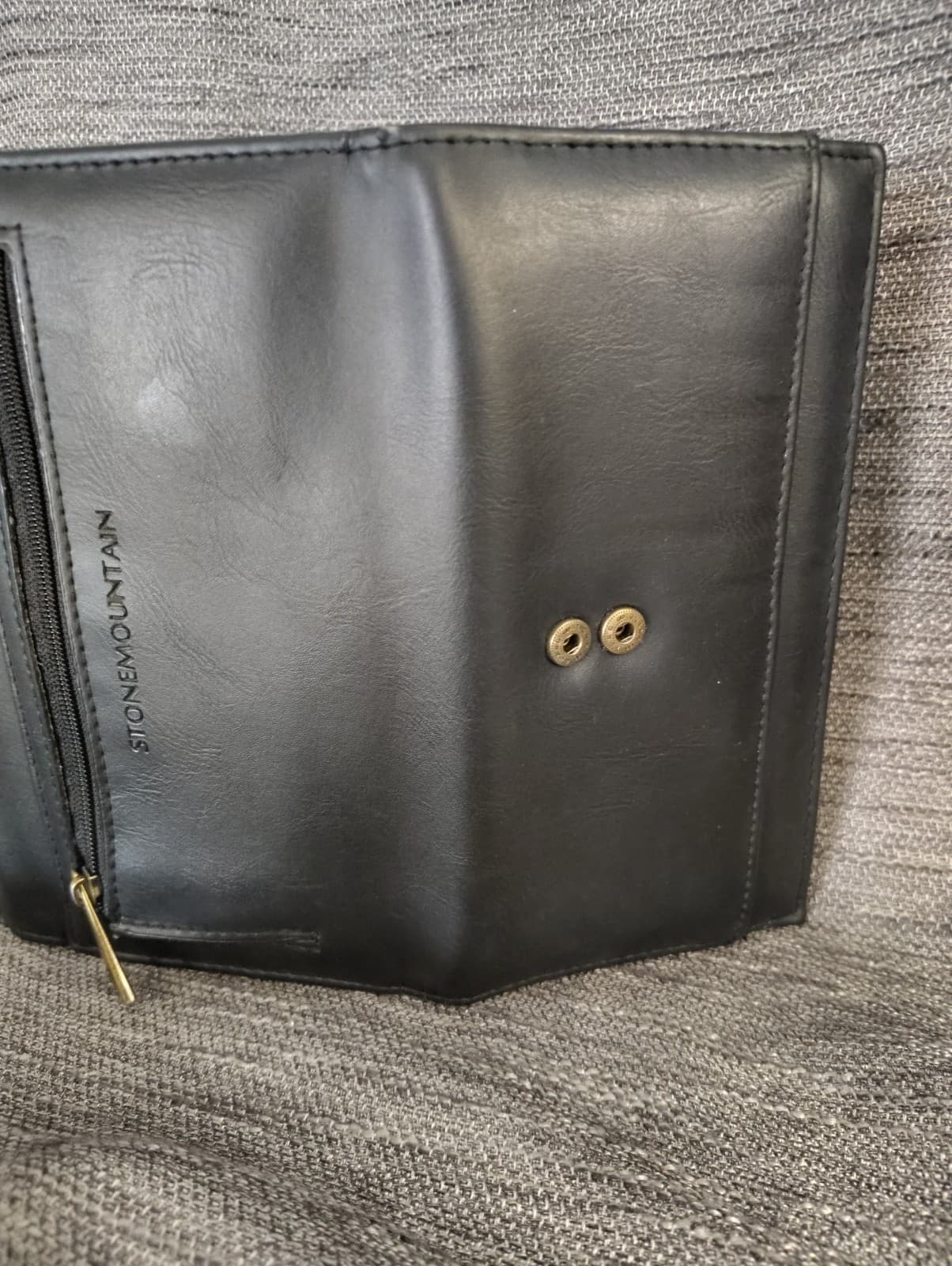 Stone Mountain Black Leather Wallet - Thumbnail 9