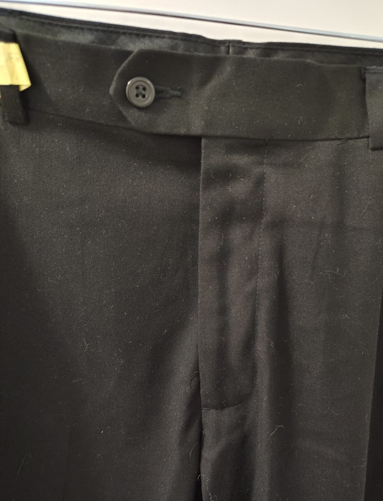 George Men's Black Dress Pants Classic Fit Straight Leg Flat Front Stretch 34x29 - Thumbnail 2