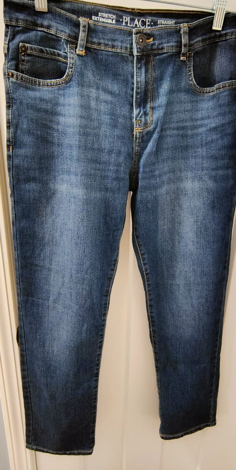 The Childrens Place Boys Size 14 Husky Blue Denim Jeans - Thumbnail 6