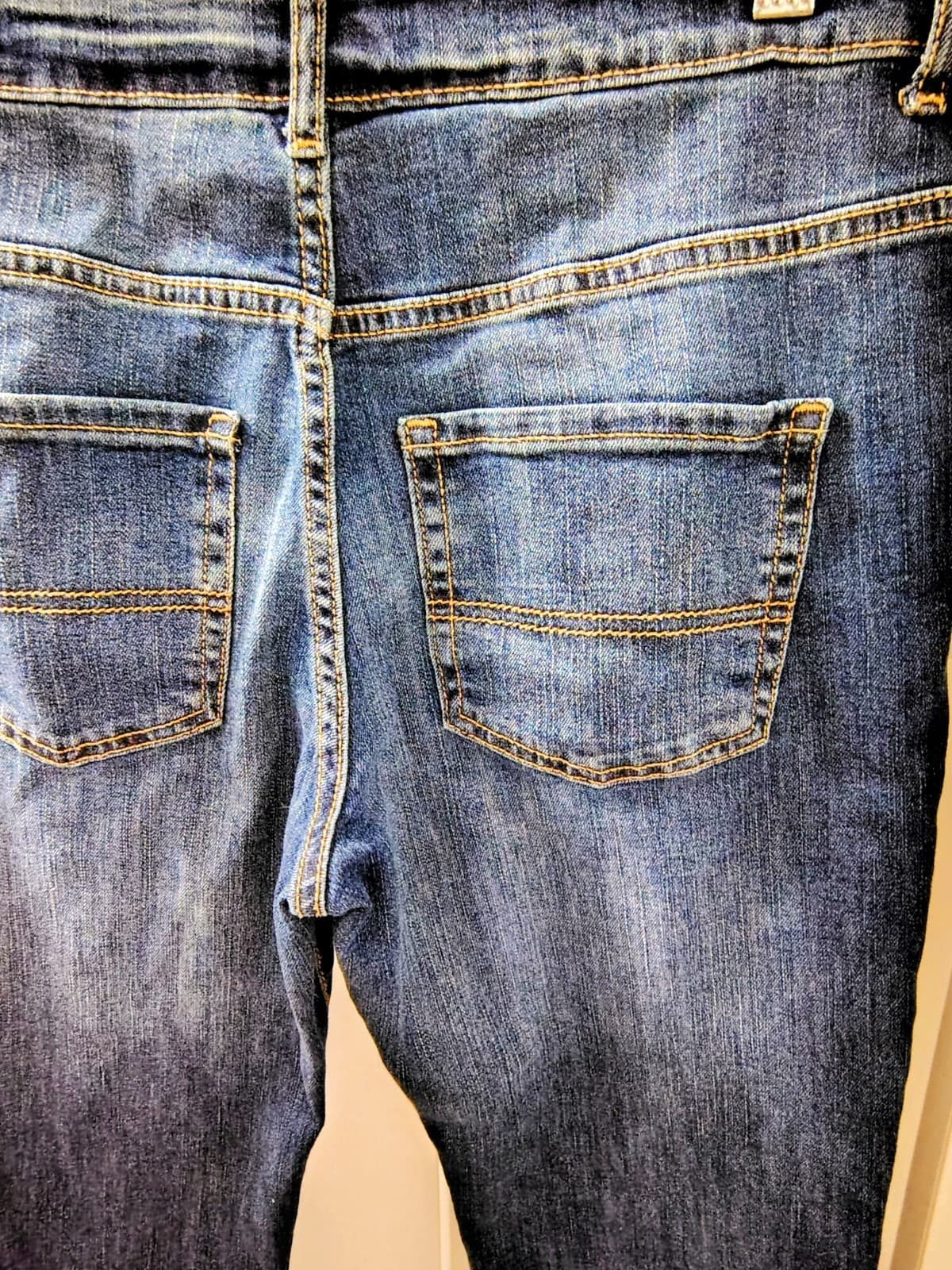 The Childrens Place Boys Size 14 Husky Blue Denim Jeans - Thumbnail 4