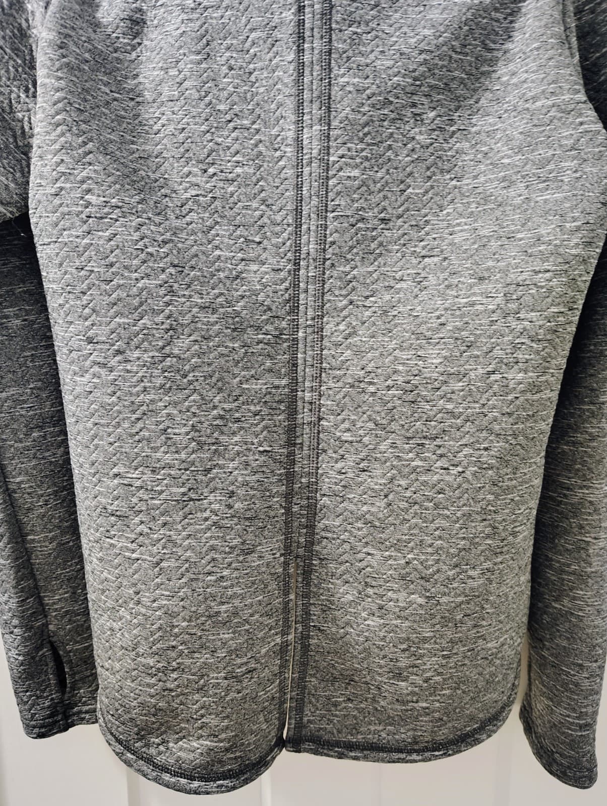 Puma Womens waffle knit 1/4 zip pullover, Gray, Women's Large, Dry Cell Tech - Thumbnail 8