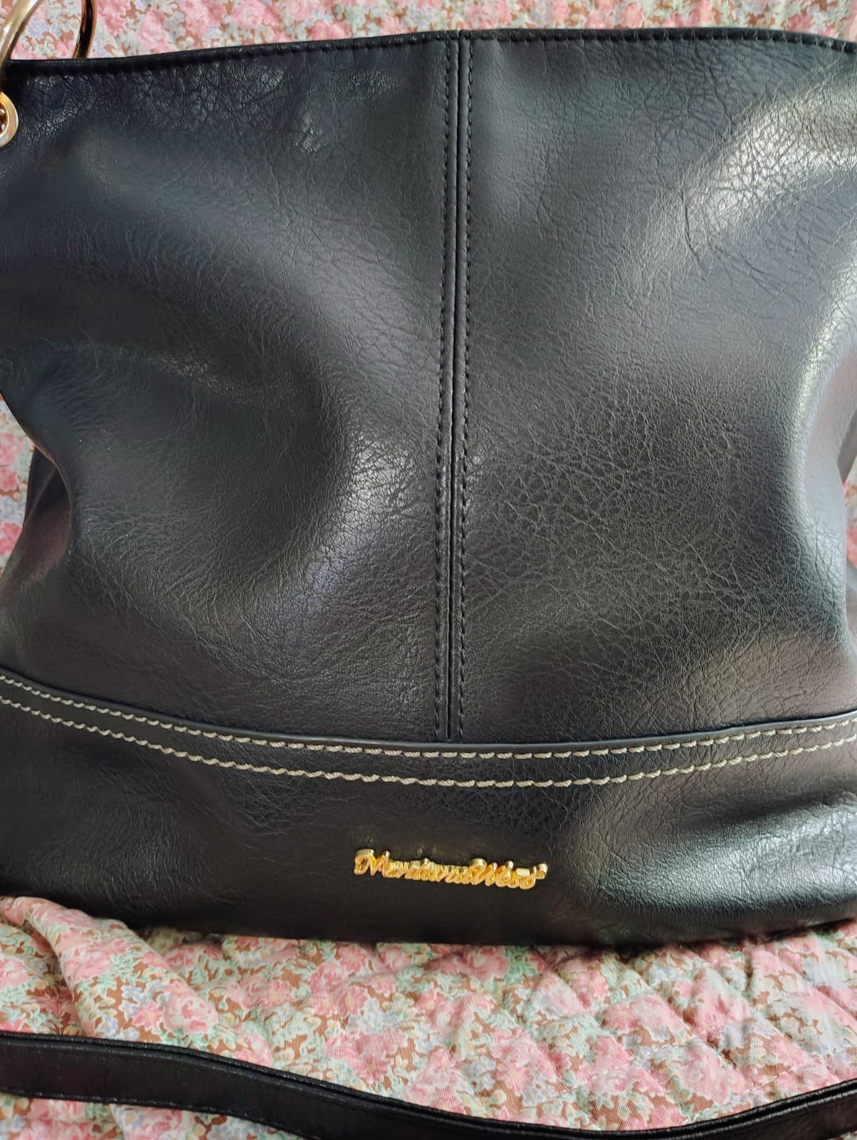 Montana West Select Black Vegan Leather Hobo Shoulder Bag - Thumbnail 14