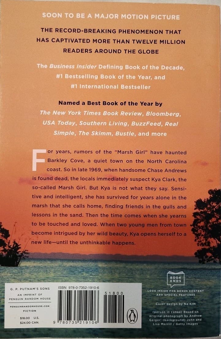 Where The Crawdads Sing by Delia Owens (2018, Paperback ) - Thumbnail 2