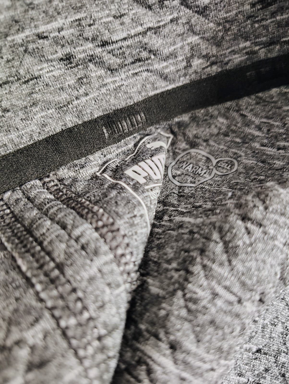 Puma Womens waffle knit 1/4 zip pullover, Gray, Women's Large, Dry Cell Tech - Thumbnail 9