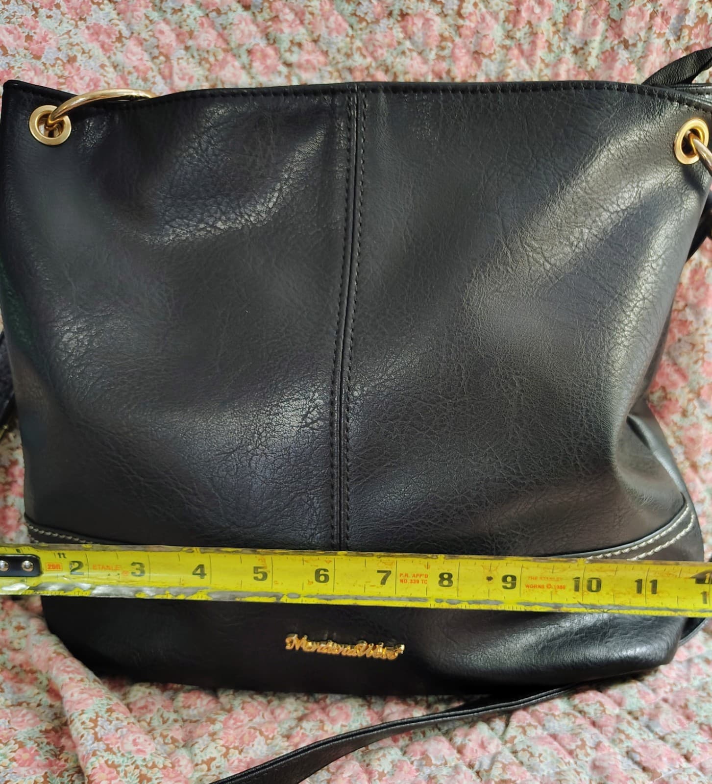 Montana West Select Black Vegan Leather Hobo Shoulder Bag - Thumbnail 17