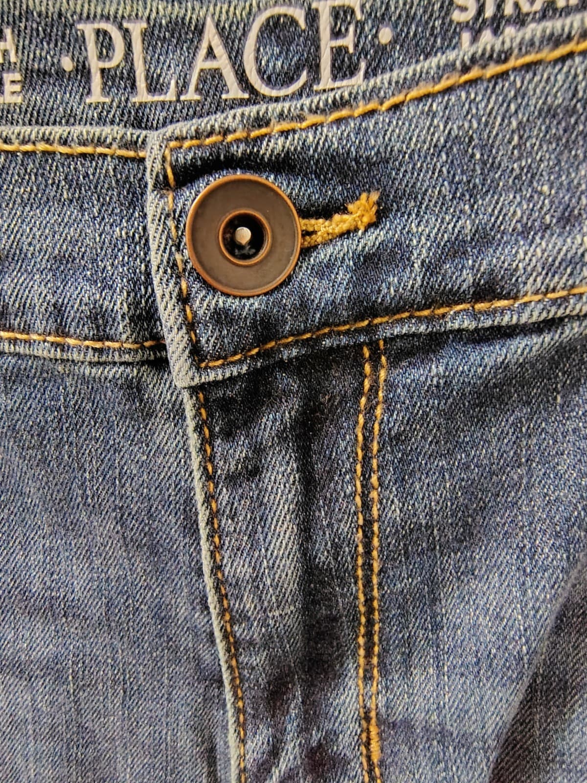 The Childrens Place Boys Size 14 Husky Blue Denim Jeans - Thumbnail 8