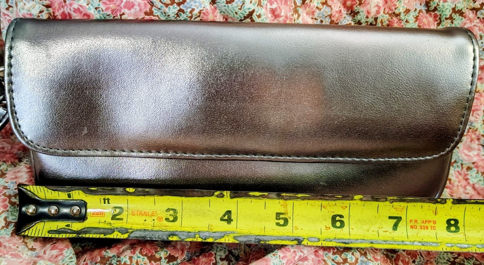 Victoria's Secret Clutch Wristlet metallic exterior Chrome - Thumbnail 6