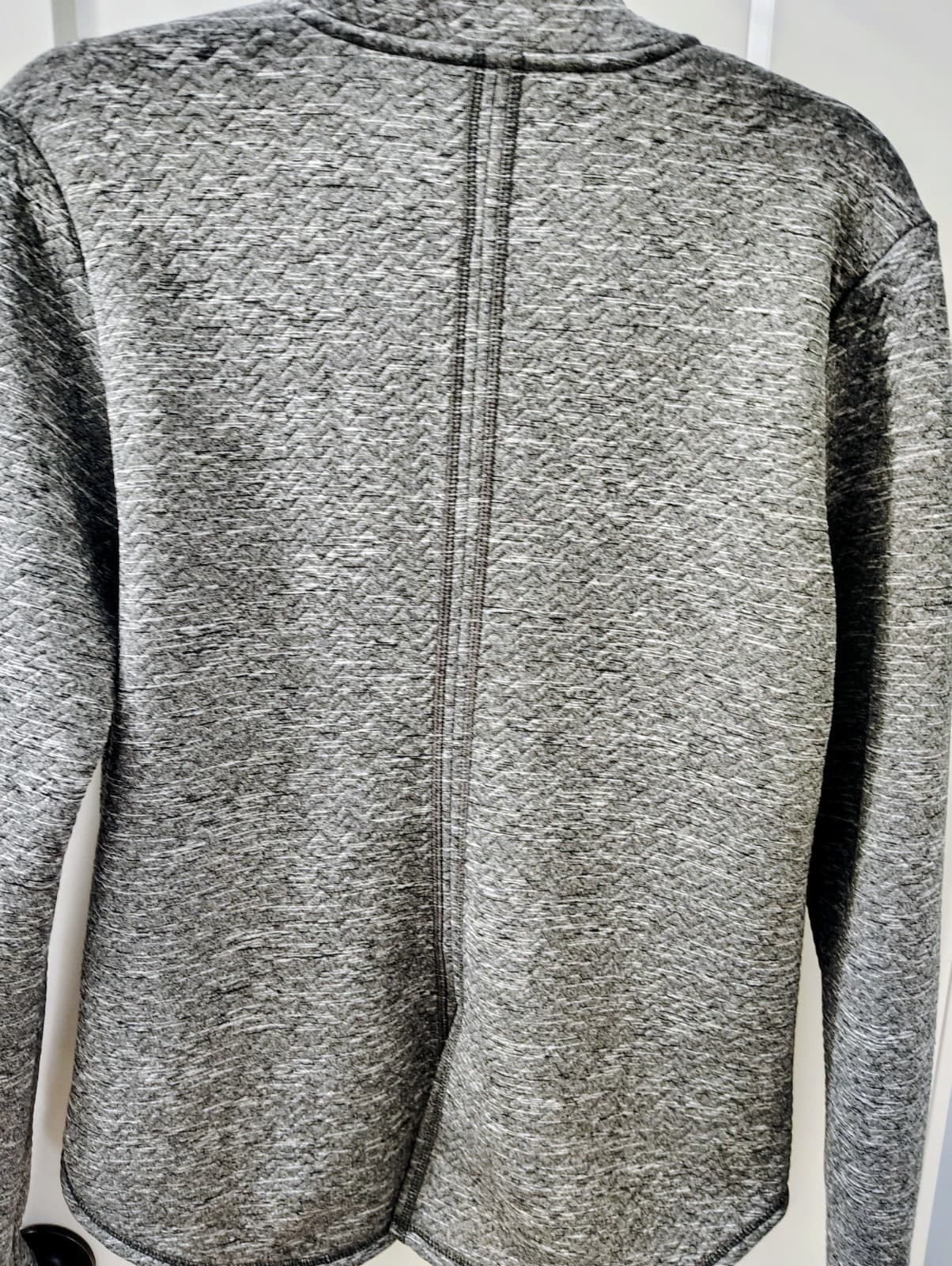 Puma Womens waffle knit 1/4 zip pullover, Gray, Women's Large, Dry Cell Tech - Thumbnail 3