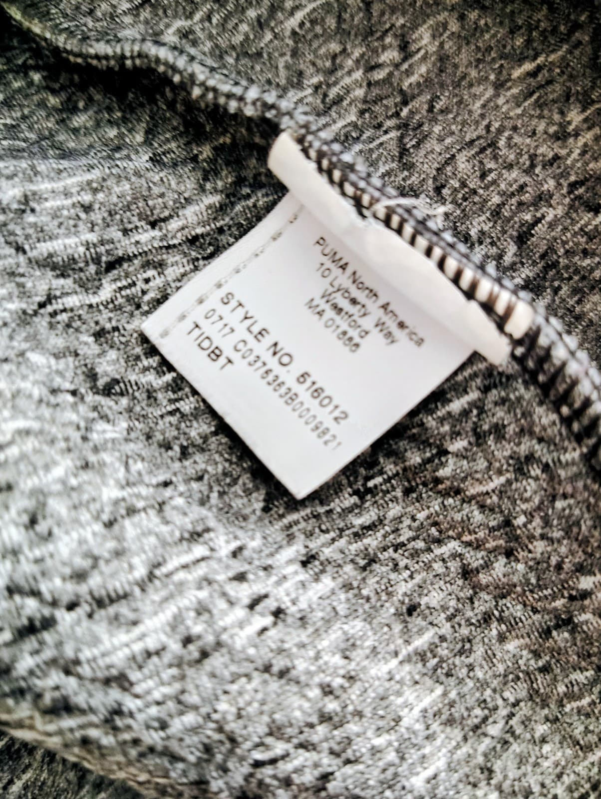 Puma Womens waffle knit 1/4 zip pullover, Gray, Women's Large, Dry Cell Tech - Thumbnail 10