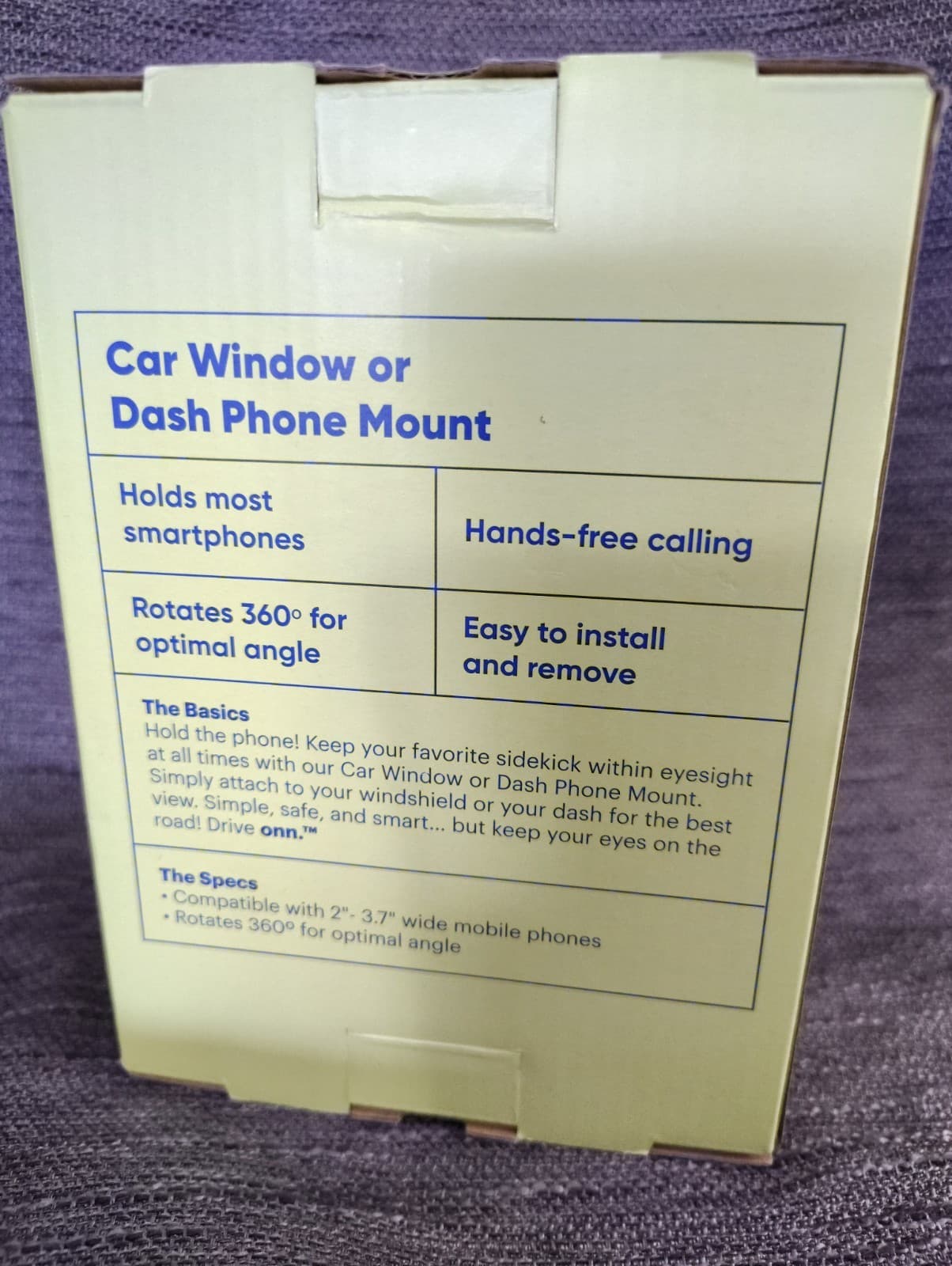 NEW Onn - Window Or Dash Mount Holder - Smartphone GPS Mobile Phone - Thumbnail 5