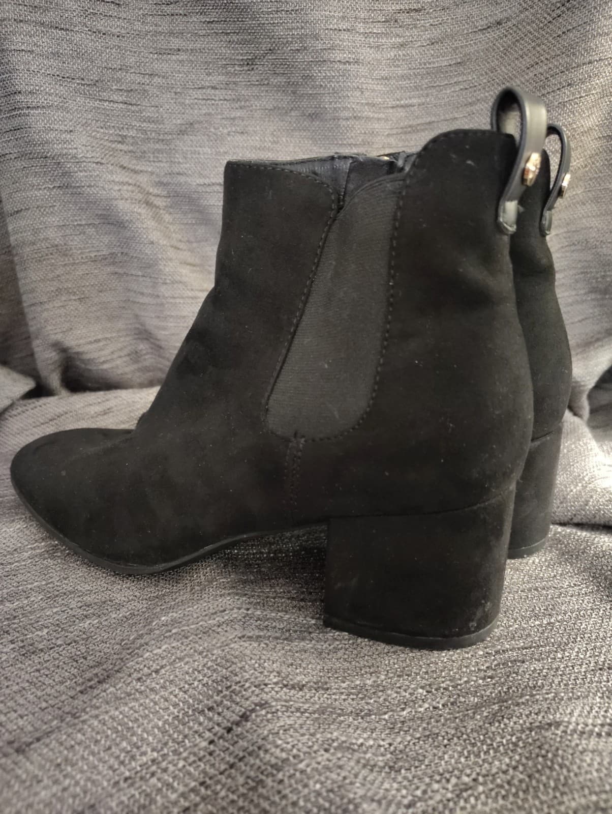Kenneth Cole Reaction Inner Zipper Leather Anklet Boots Women's Size 8 Black - Thumbnail 5