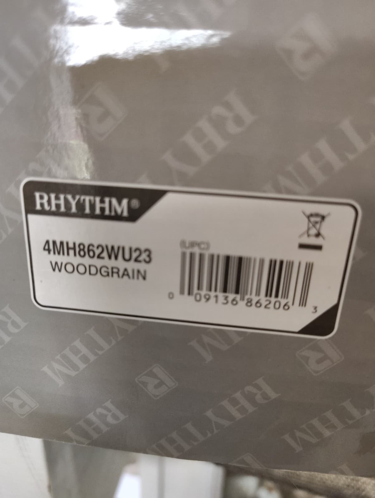 2015 NIB Rhythm Musical "Small World" Clock 4MH862WU23 Woodgrain - Thumbnail 7