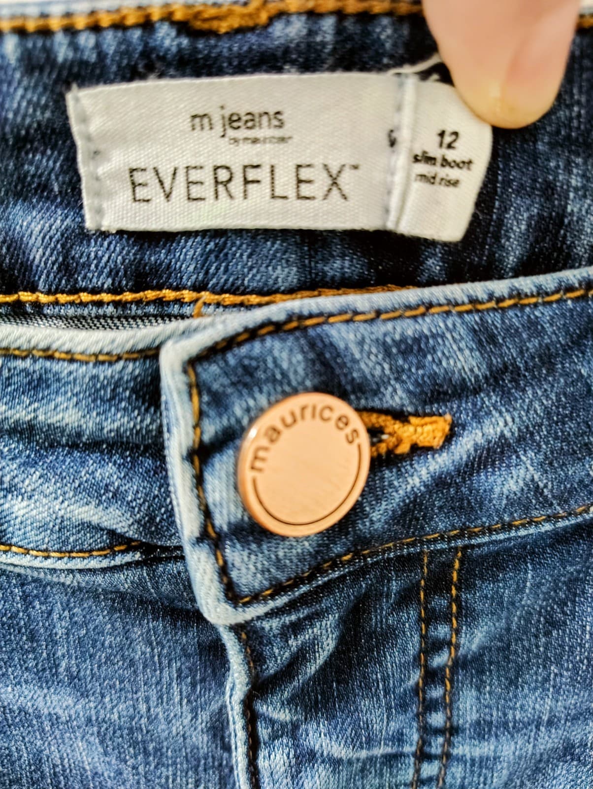 maurices™ Everflex™ slim boot jeans, mid-rise fit, size 12 - Thumbnail 2