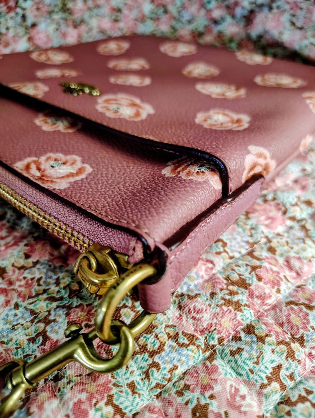 NWOT Coach Kitt Rose Floral Crossbody Shoulder Bag MSRP $175 - Thumbnail 15
