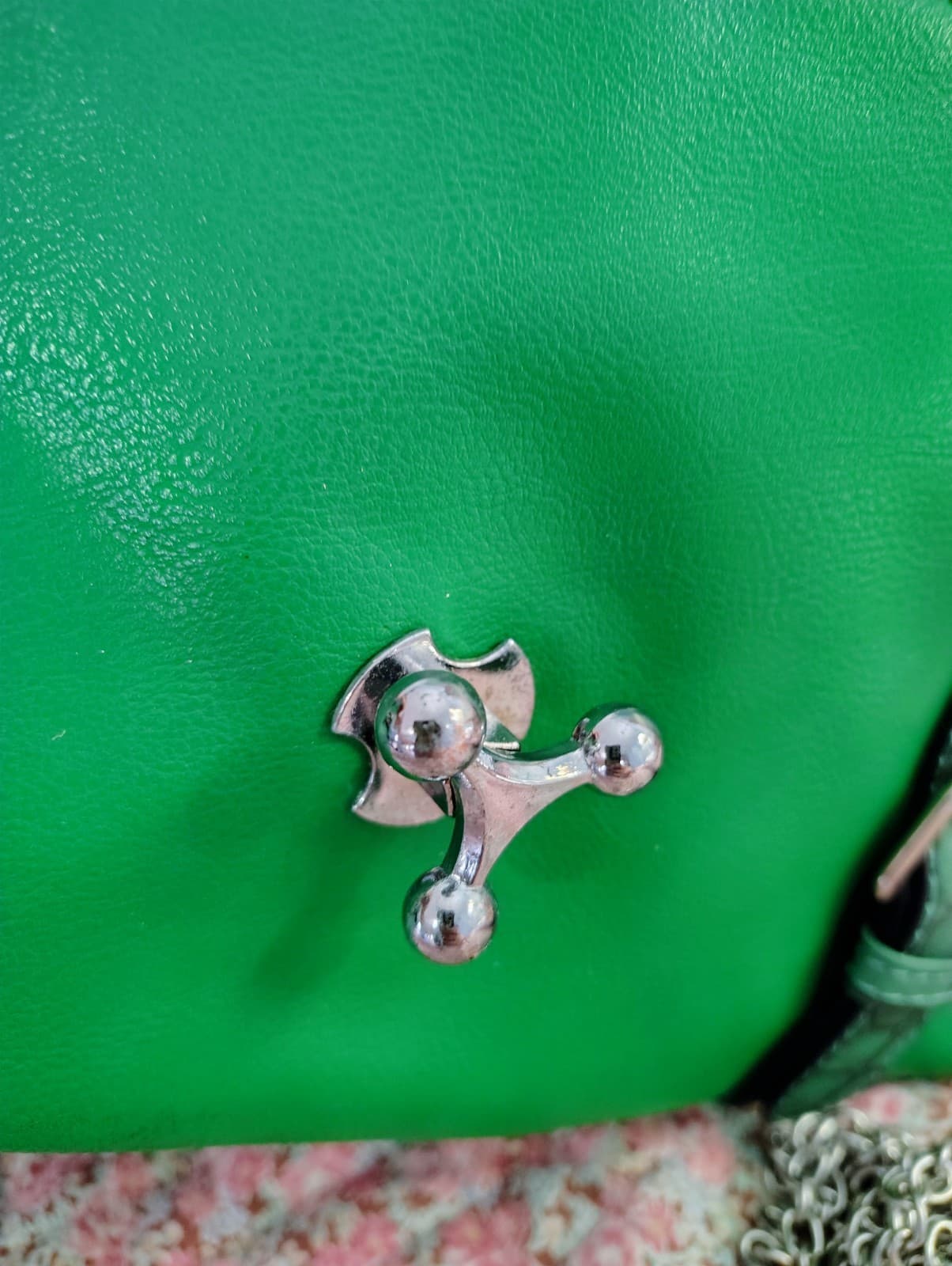 J. Francis Green Crocodile Faux Leather Bag - Thumbnail 8
