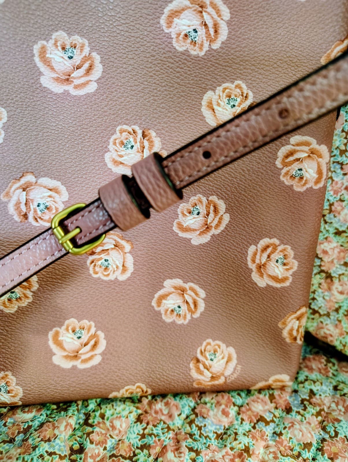 NWOT Coach Kitt Rose Floral Crossbody Shoulder Bag MSRP $175 - Thumbnail 9