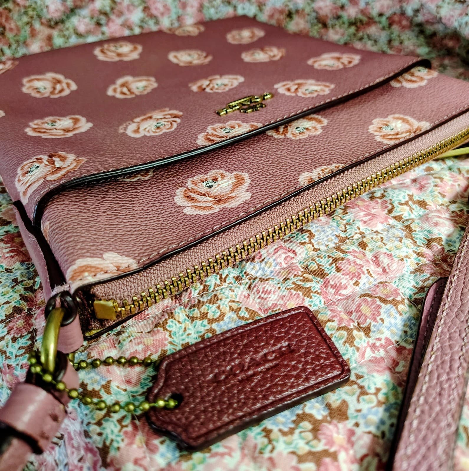 NWOT Coach Kitt Rose Floral Crossbody Shoulder Bag MSRP $175 - Thumbnail 12