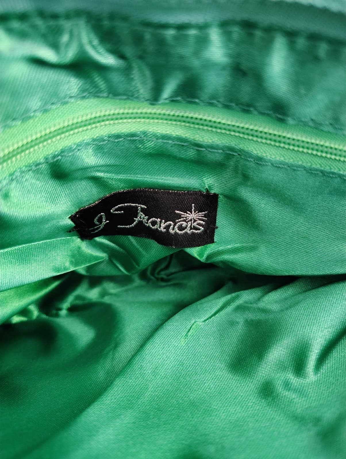 J. Francis Green Crocodile Faux Leather Bag - Thumbnail 13