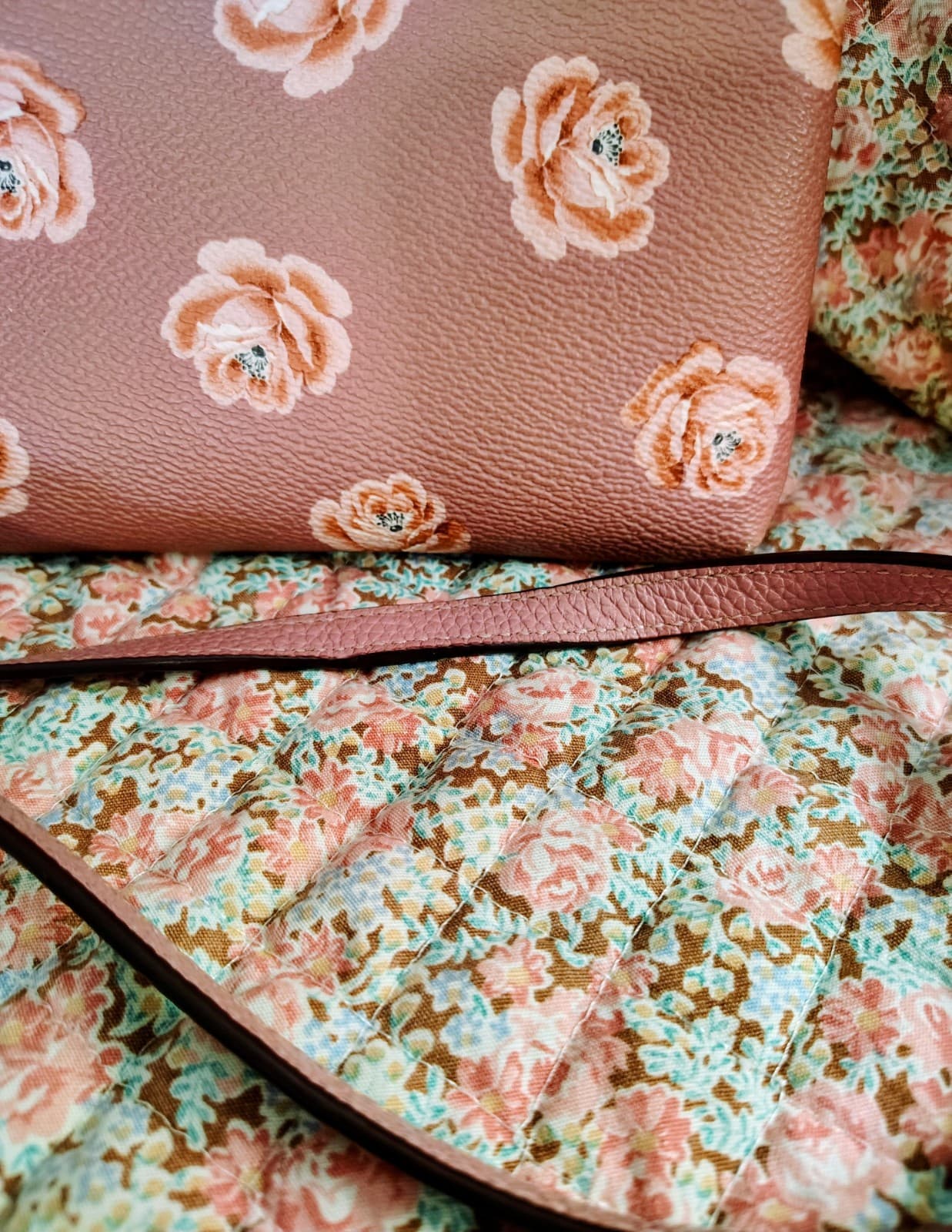NWOT Coach Kitt Rose Floral Crossbody Shoulder Bag MSRP $175 - Thumbnail 7
