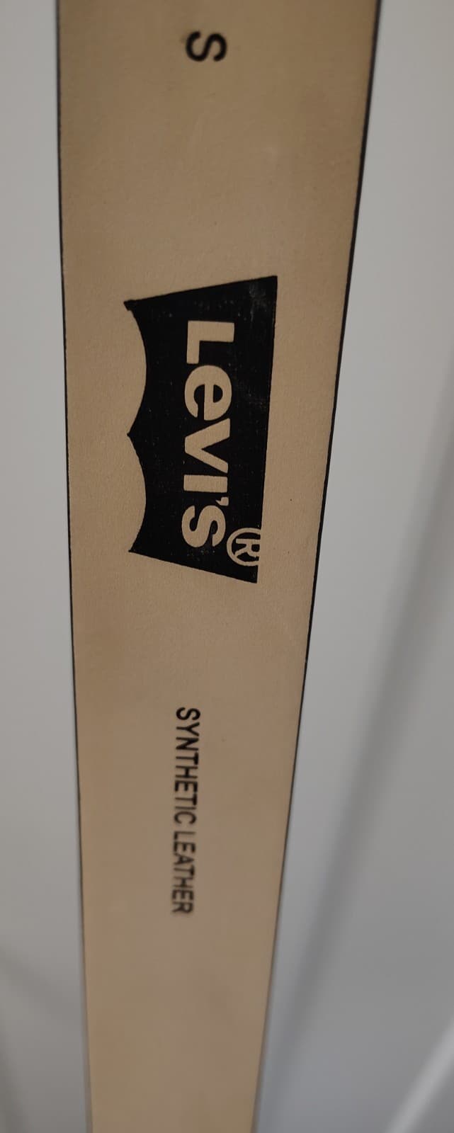 Levi's Black Synthetic Leather Belt, Size Small NEW - Thumbnail 4