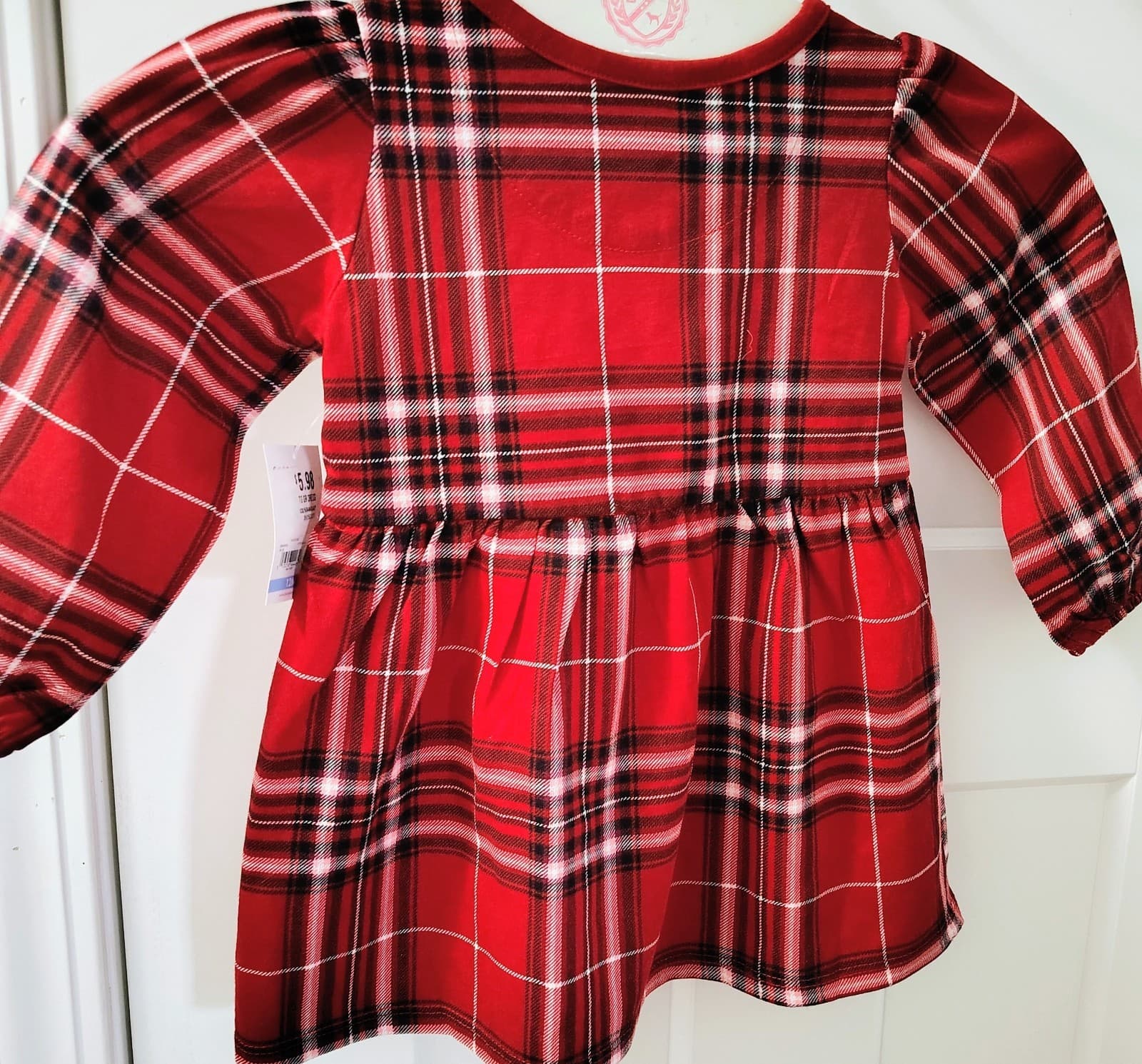 Garanimals Red Plaid Dress NWT 12 Months - Thumbnail 2