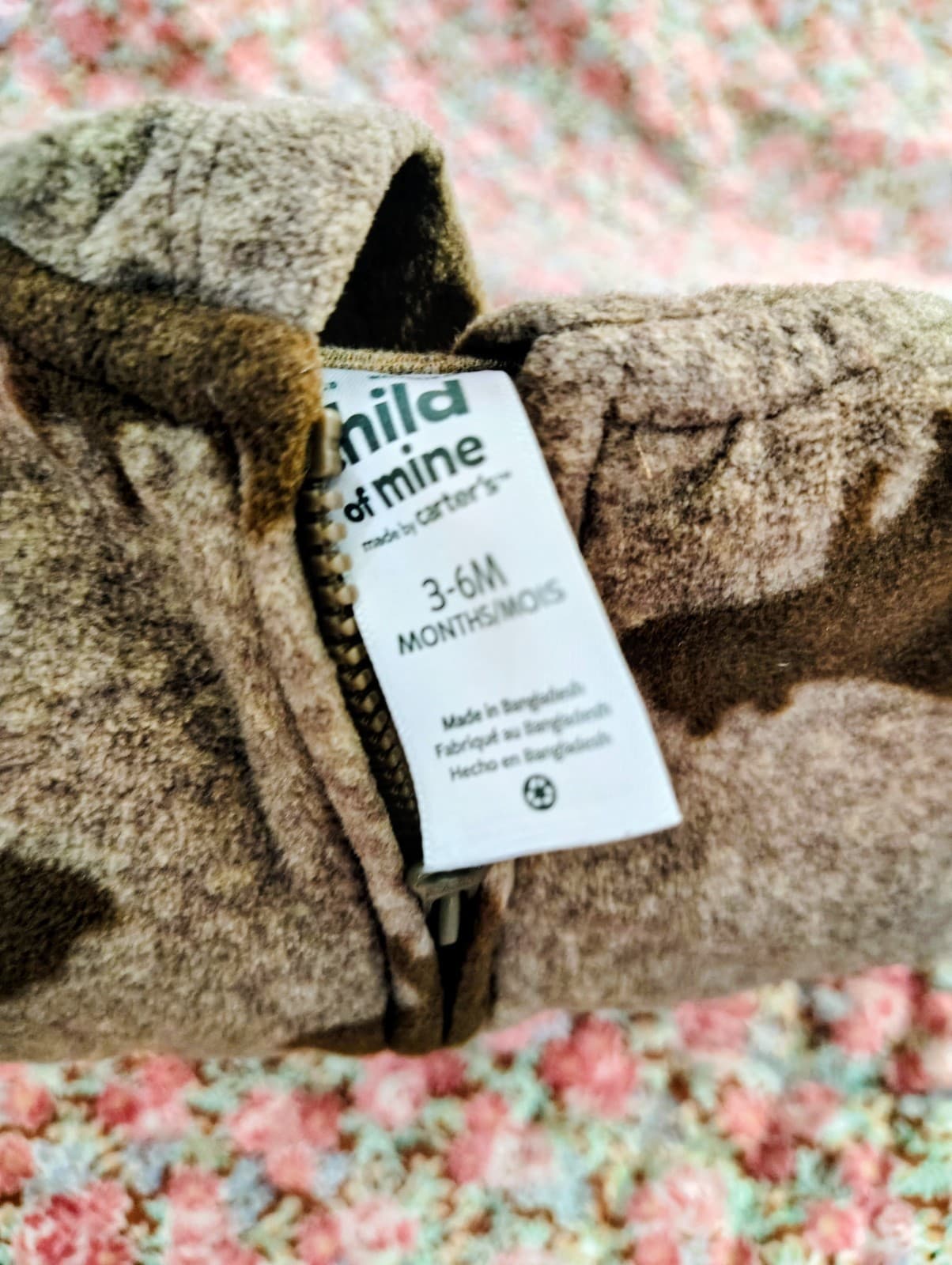 Child Of Mine, Fleece Bear Matching Jacket And Pants, 3-6 Months - Thumbnail 5