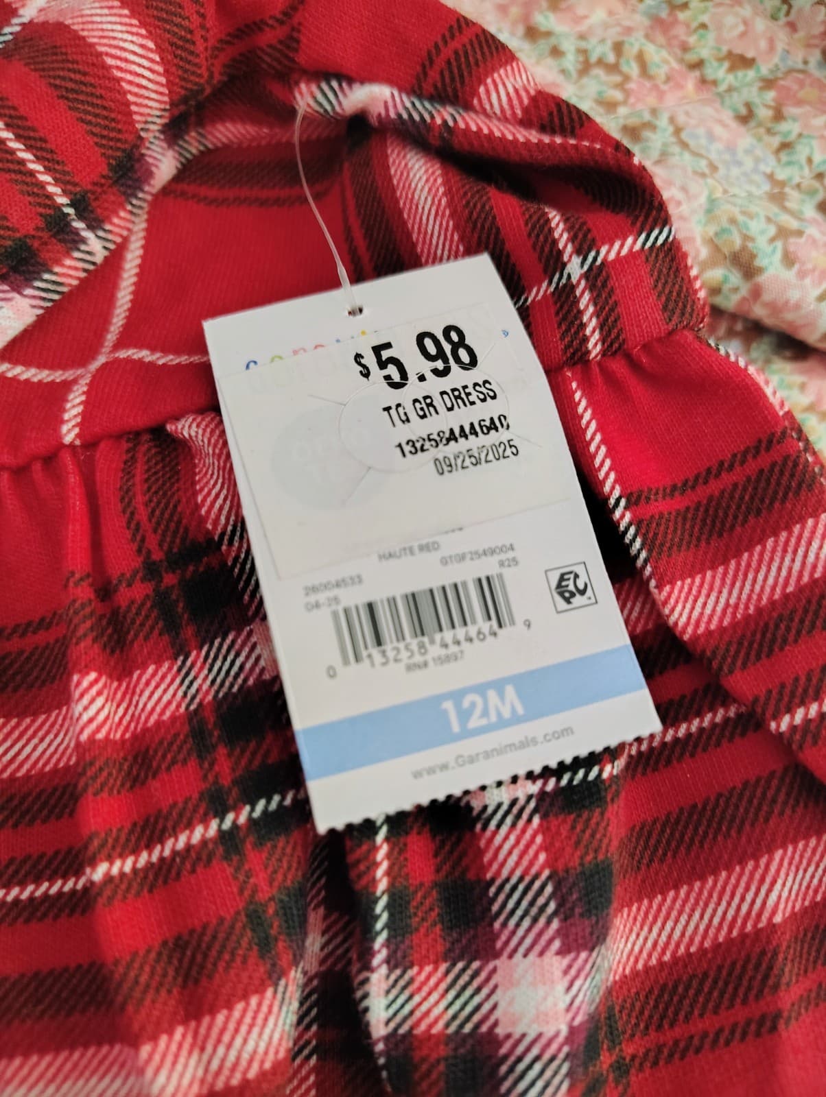 Garanimals Red Plaid Dress NWT 12 Months - Thumbnail 8