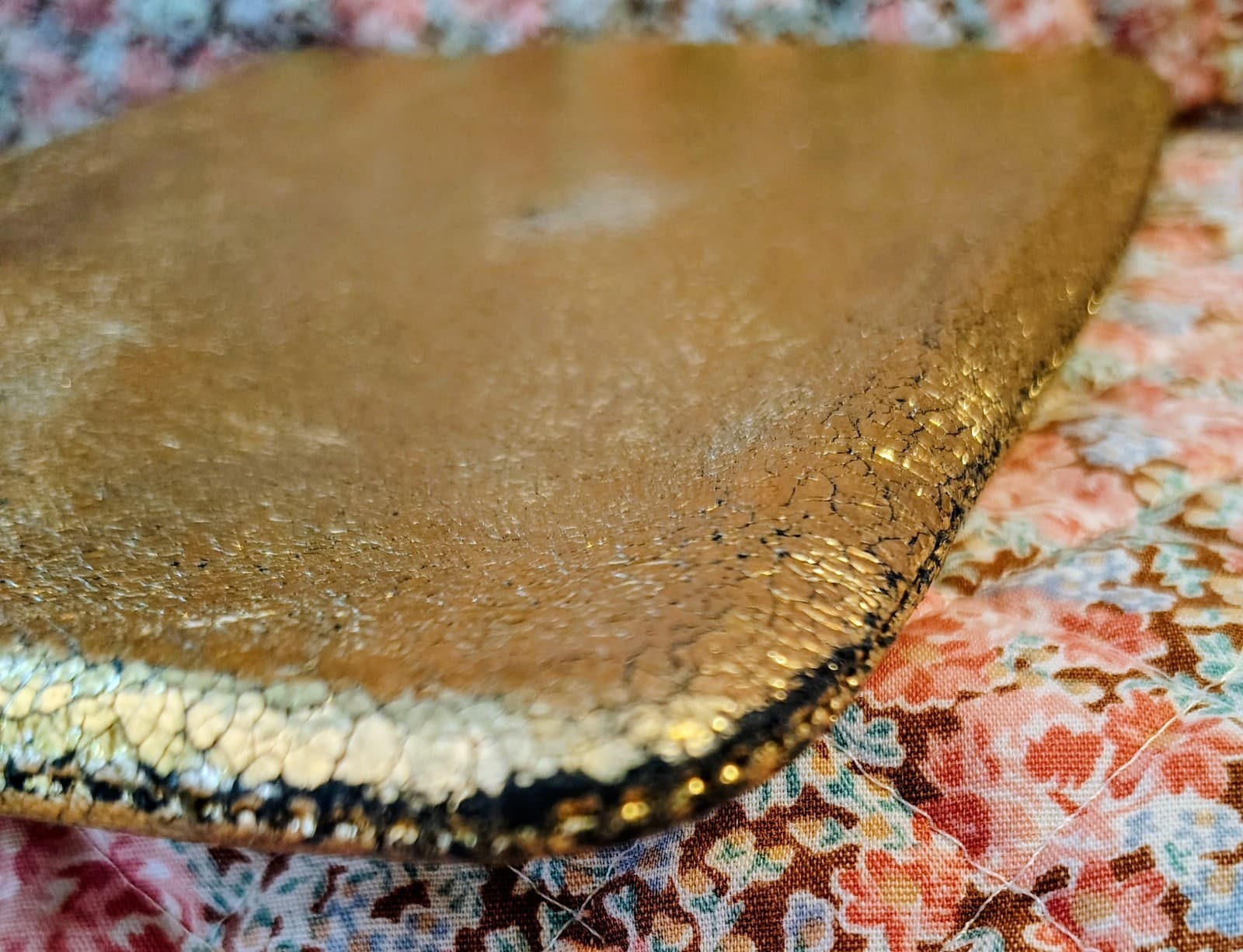 Neiman Marcus Leather Marc Jacobs Metallic Gold Clutch Makeup Bag - Thumbnail 8