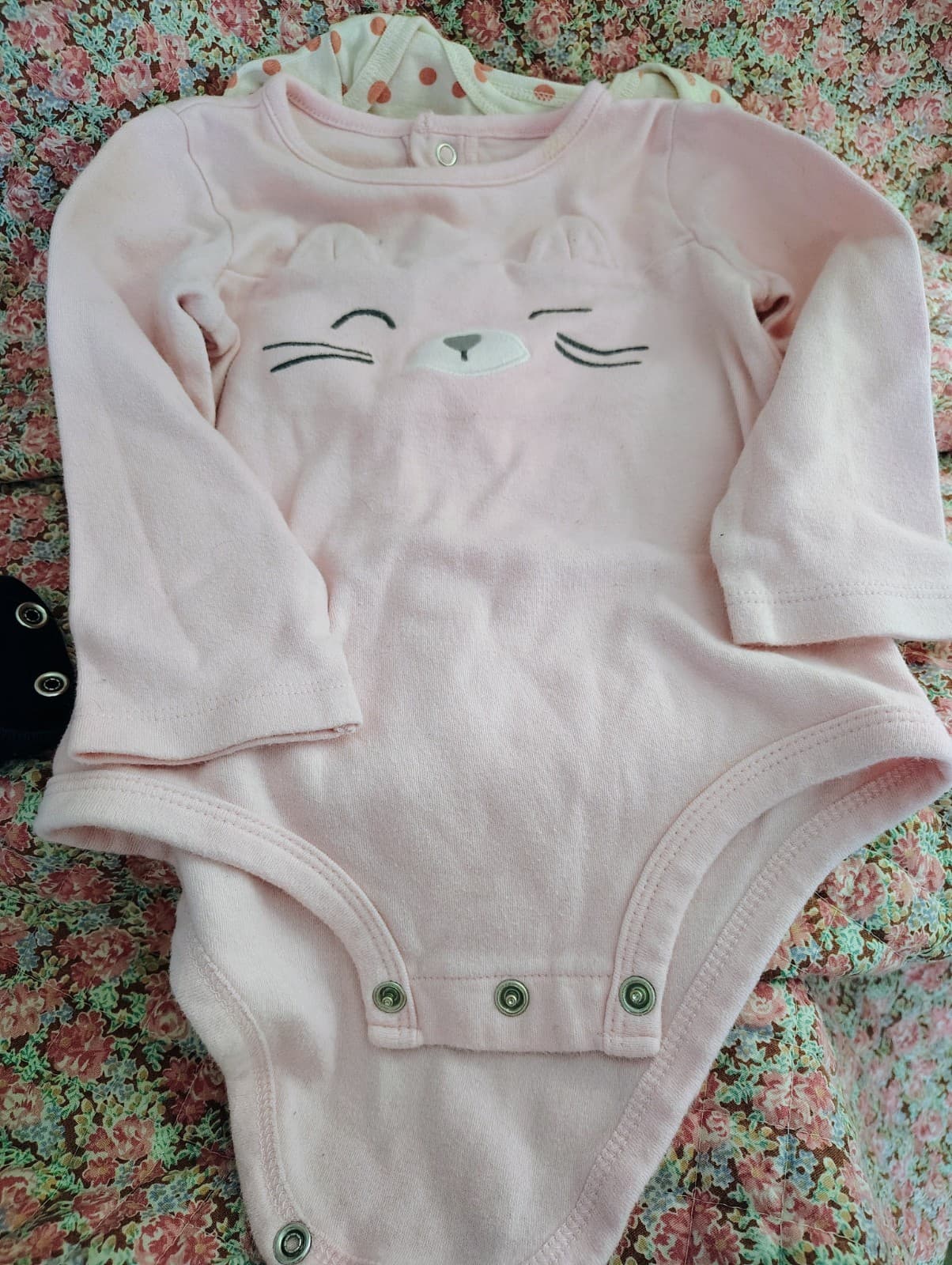 bundle of 5 baby girl onesies, 3-18 Months - Thumbnail 5