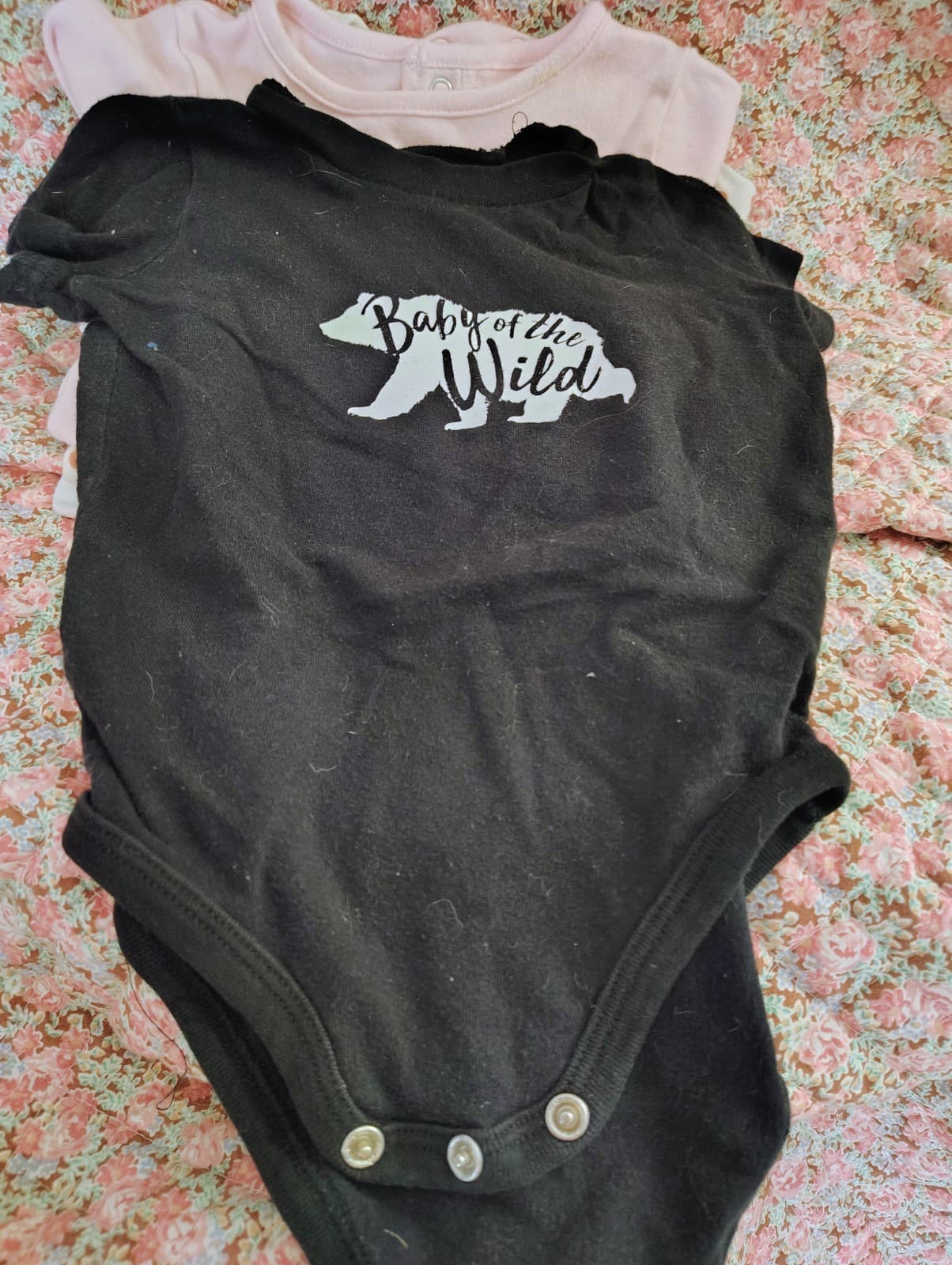 bundle of 5 baby girl onesies, 3-18 Months - Thumbnail 3