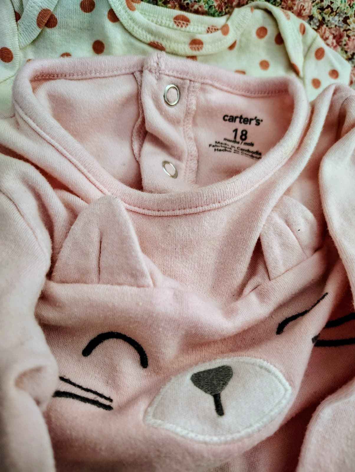 bundle of 5 baby girl onesies, 3-18 Months - Thumbnail 4