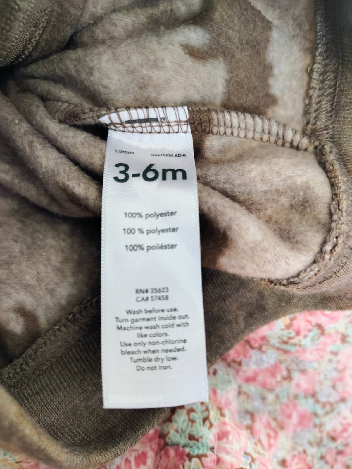 Child Of Mine, Fleece Bear Matching Jacket And Pants, 3-6 Months - Thumbnail 6