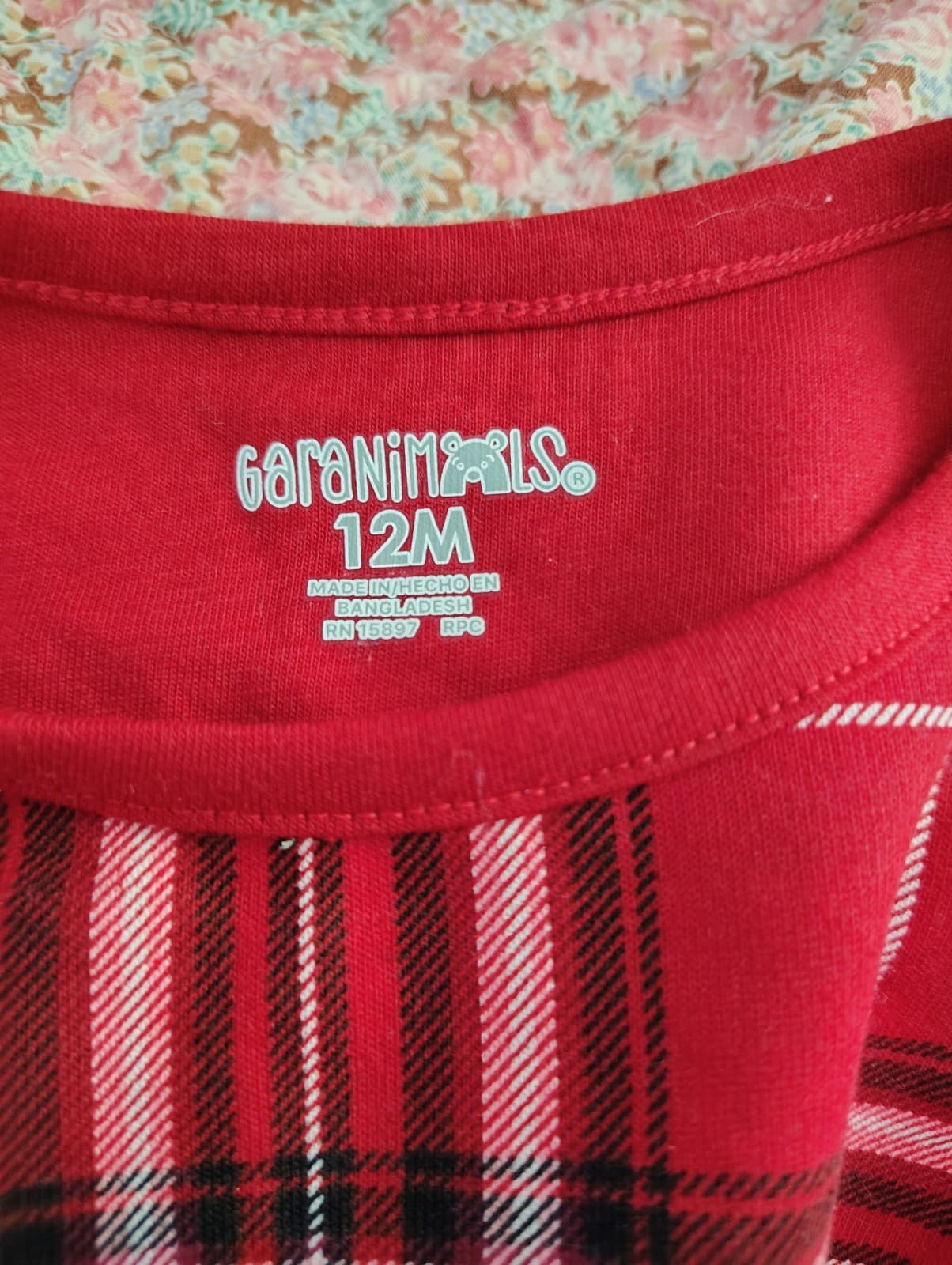 Garanimals Red Plaid Dress NWT 12 Months - Thumbnail 3