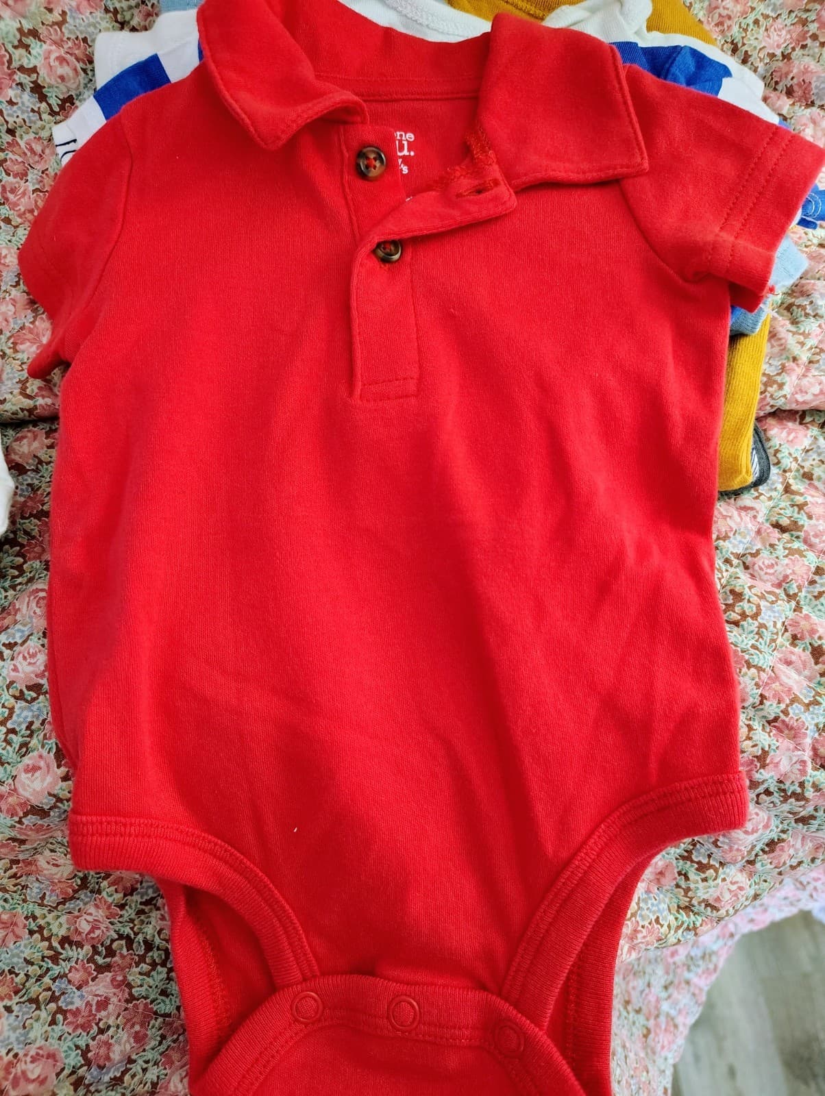Bundle Of Baby Boy One-pieces Shirts, 0-6 Months, 9 Items - Thumbnail 4