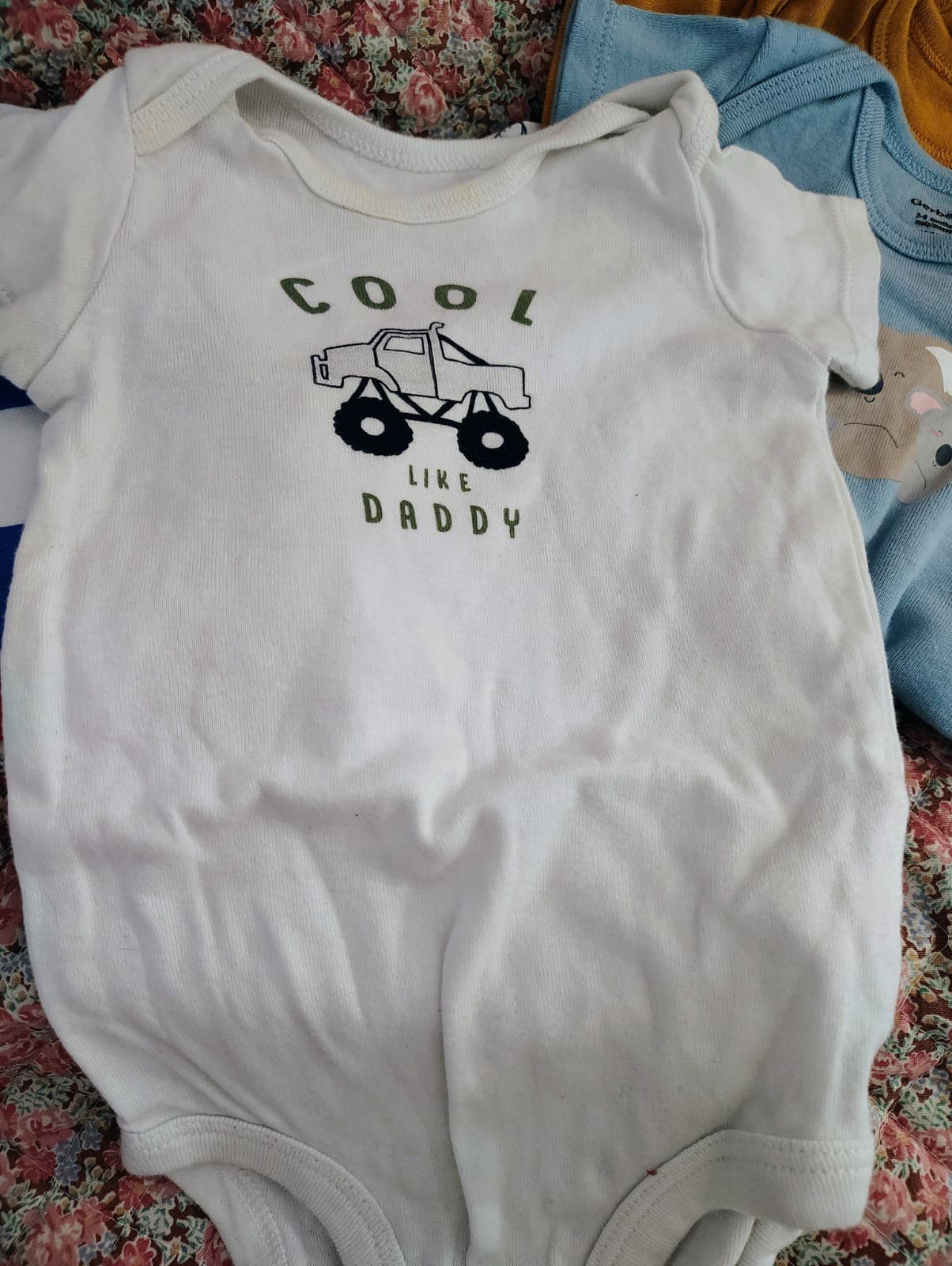 Bundle Of Baby Boy One-pieces Shirts, 0-6 Months, 9 Items - Thumbnail 6