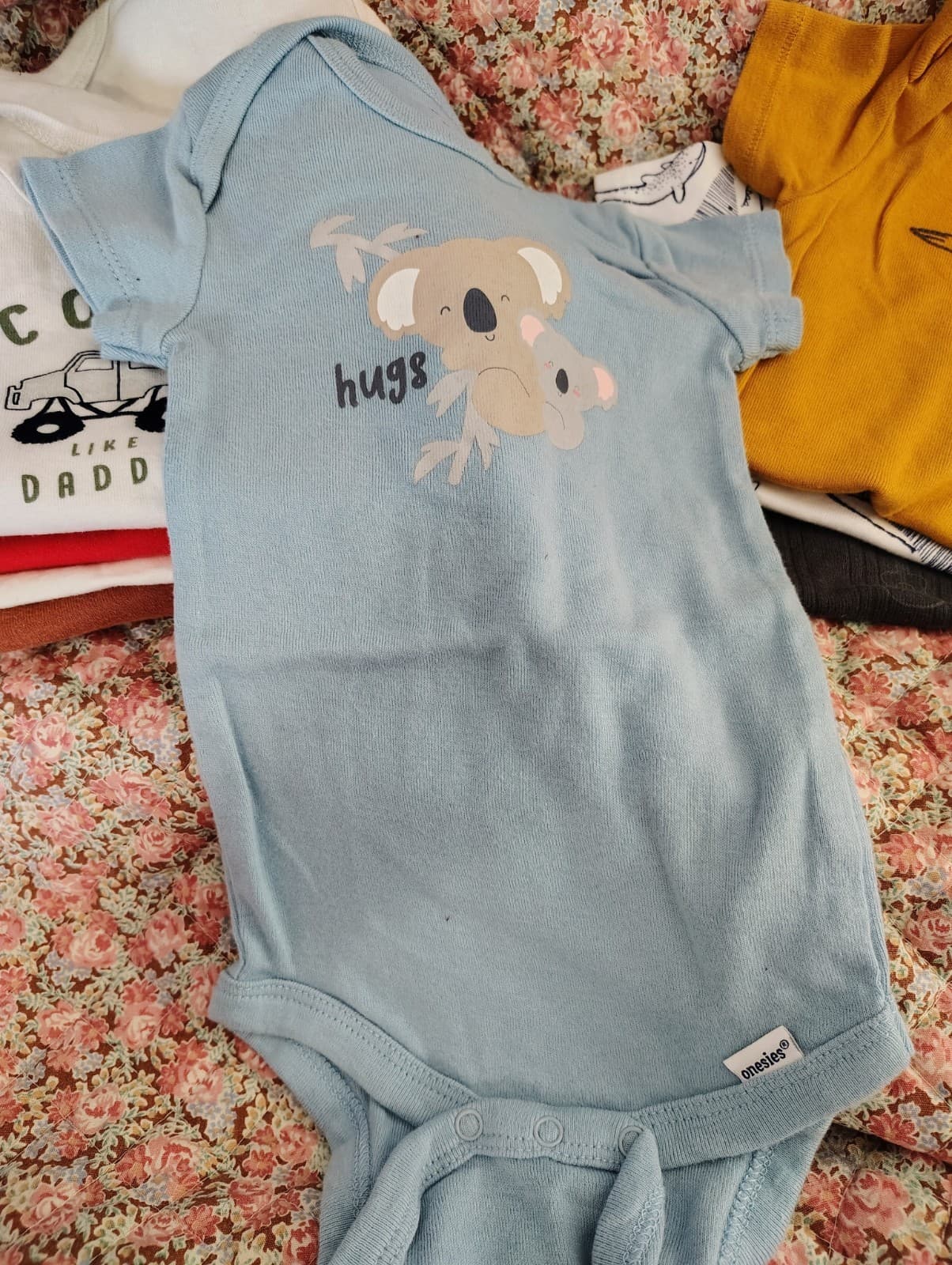 Bundle Of Baby Boy One-pieces Shirts, 0-6 Months, 9 Items - Thumbnail 7