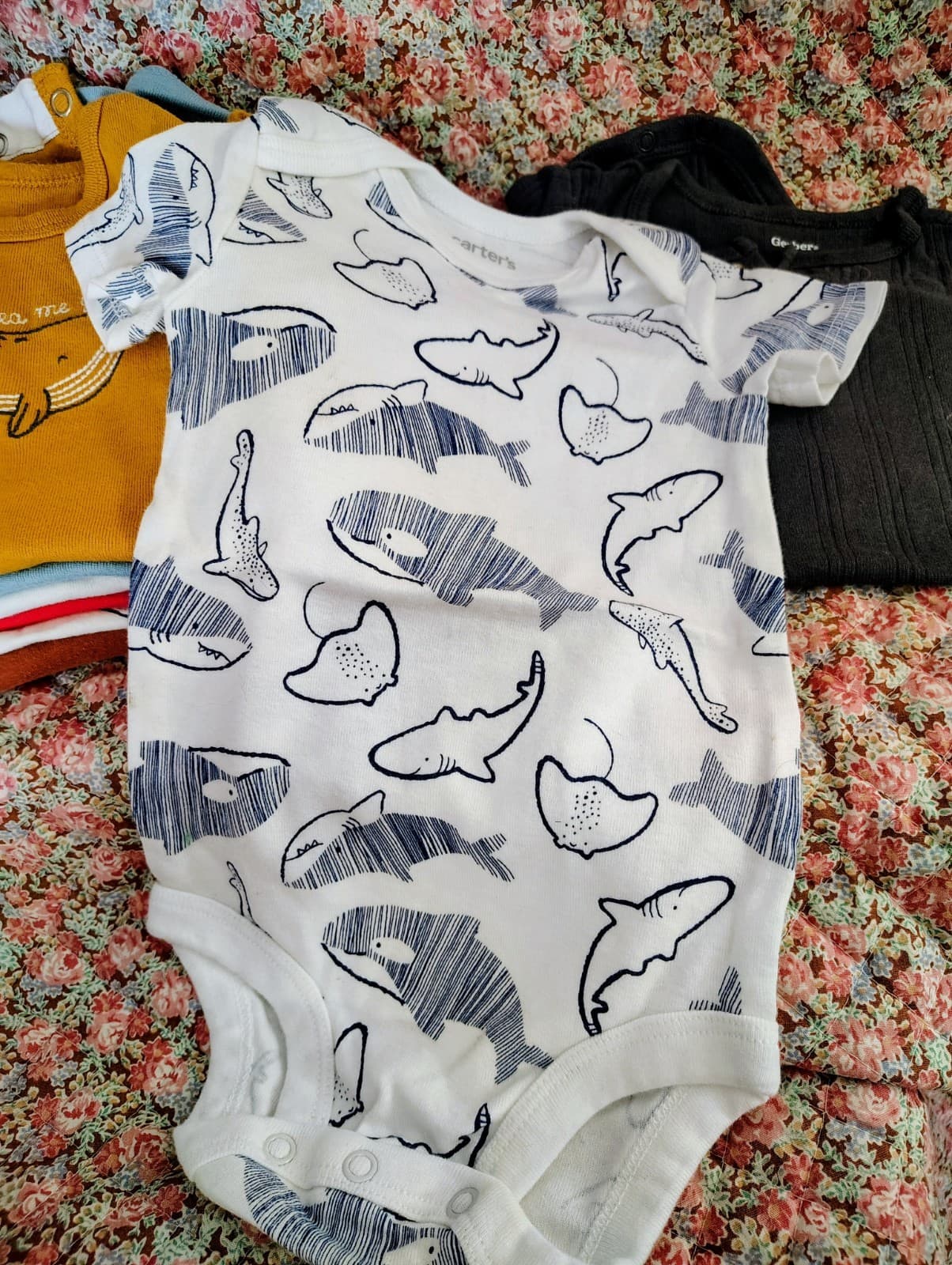 Bundle Of Baby Boy One-pieces Shirts, 0-6 Months, 9 Items - Thumbnail 9