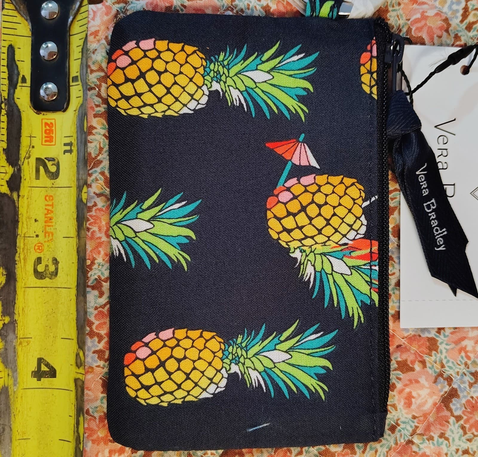 Vera Bradley ZIP ID CASE TOUCAN PARTY Key Chain NWT - Thumbnail 3