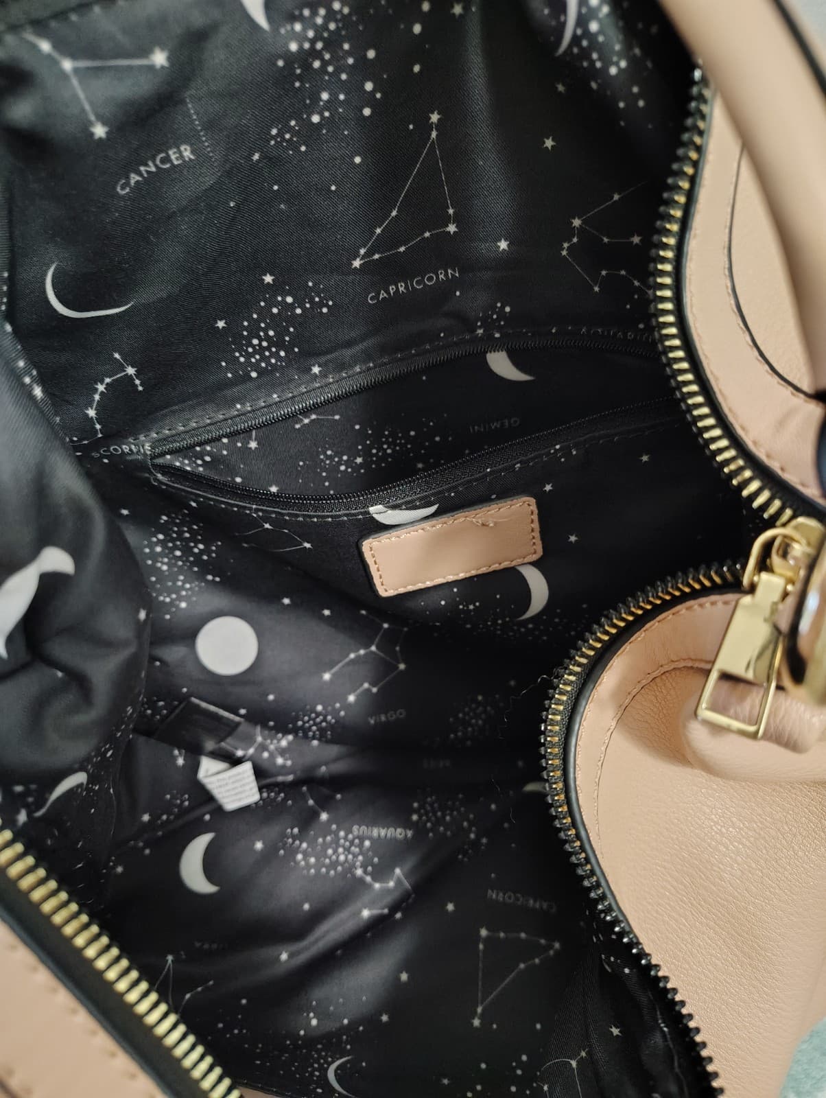 Dusty Rose Pink Faux Leather Hobo Shoulder Bag - Thumbnail 6