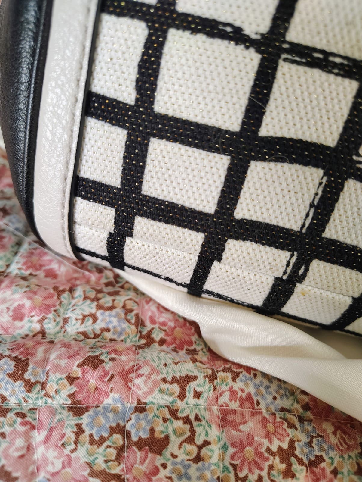 NWOT Coach White Black Madison Graphic Print Madeline Satchel Handbag MSRP $358 - Thumbnail 7