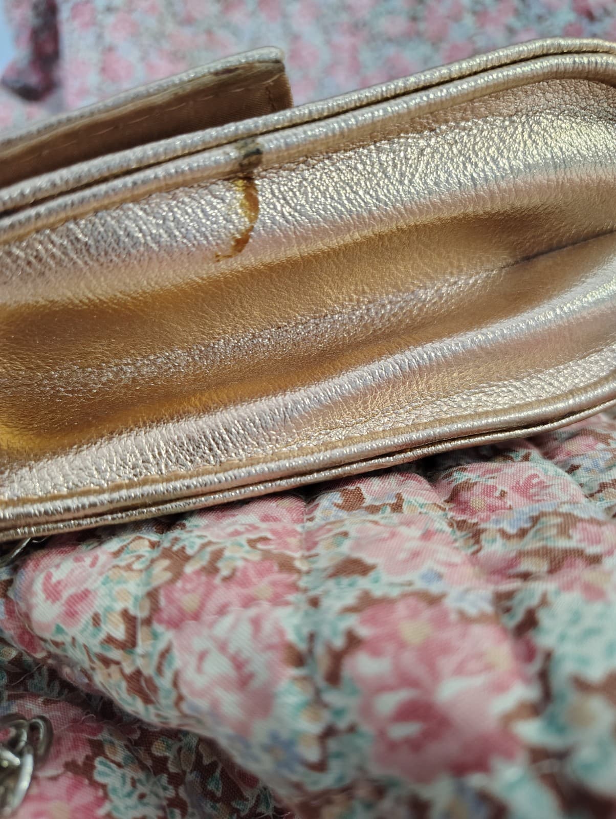 Rampage Rose Metallic Clutch With Silver Strap - Thumbnail 14