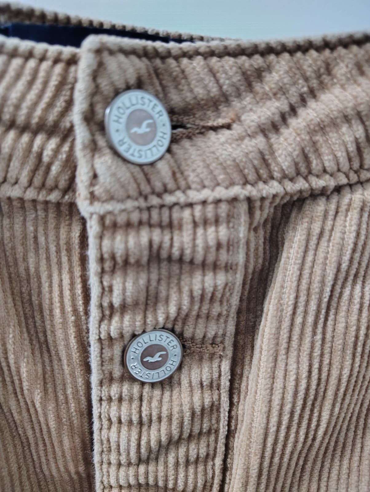 Hollister Women’s Size 27 Small Corduroy Ultra High Rise Mini Skirt Button Front - Thumbnail 4