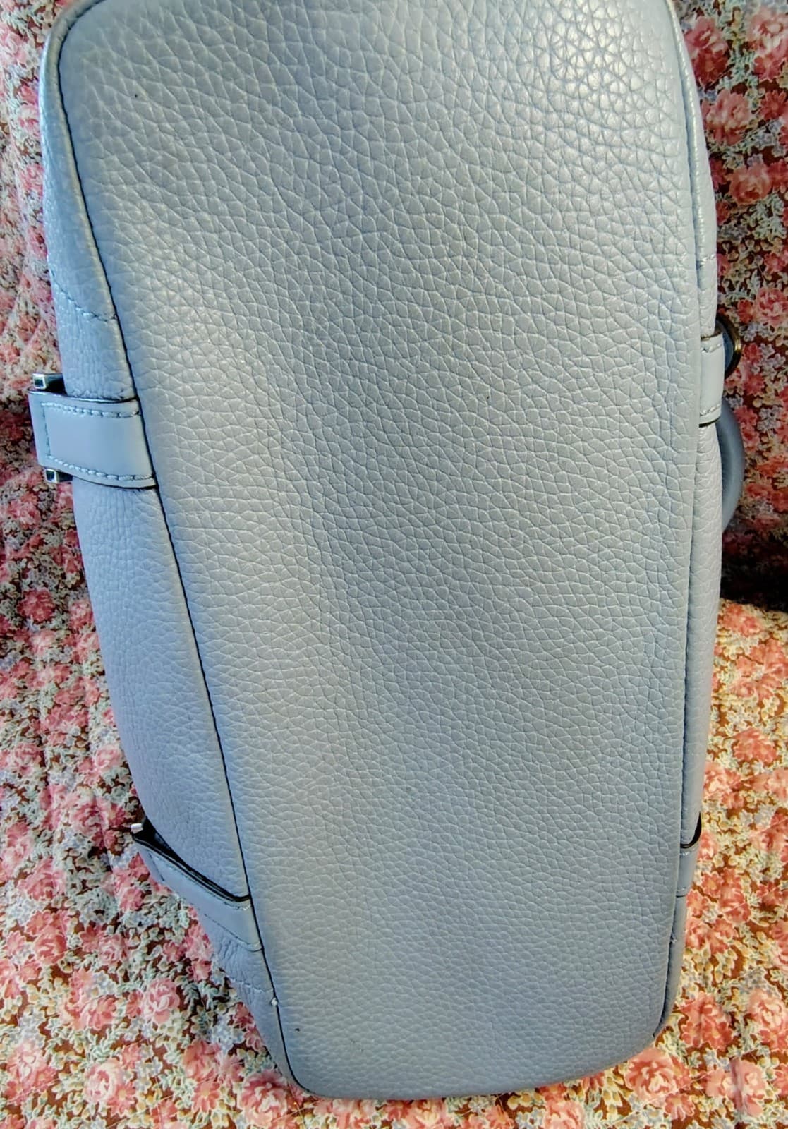 Michael Kors Leather Duffle Satchel Powder Blue - Thumbnail 11