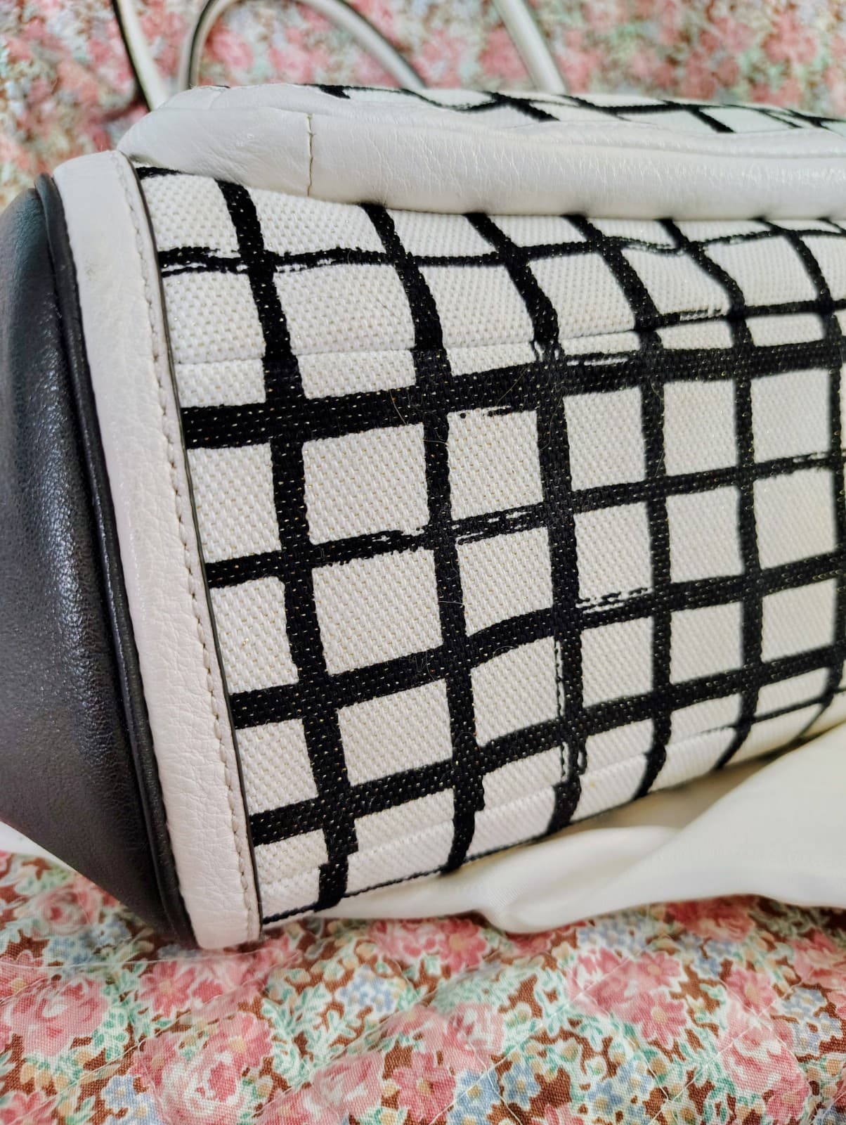 NWOT Coach White Black Madison Graphic Print Madeline Satchel Handbag MSRP $358 - Thumbnail 11