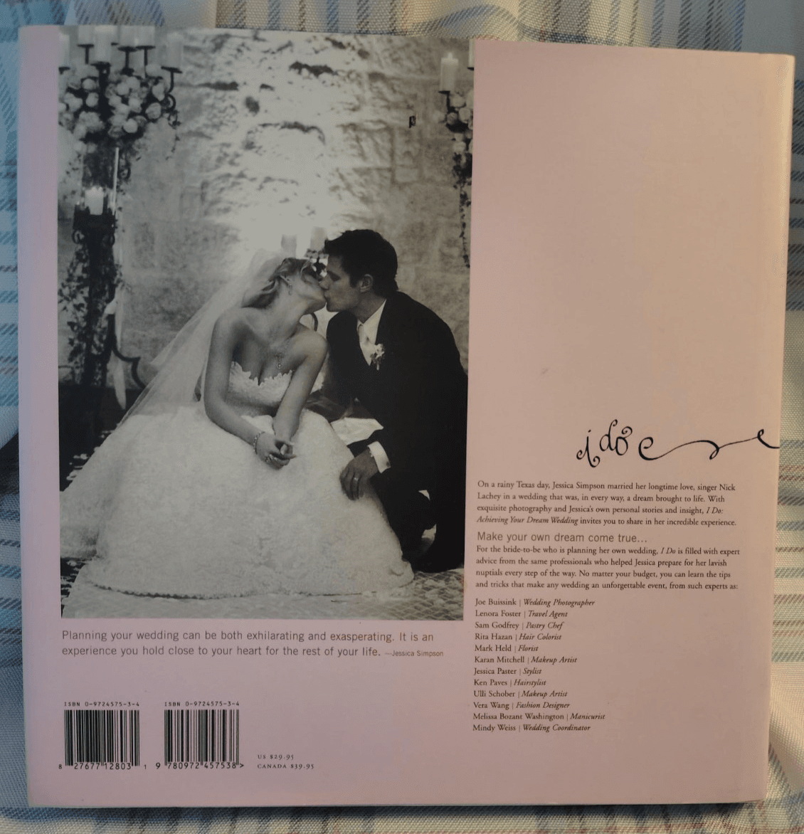 Jessica Simpson I Do: Achieving Your Dream Wedding; VERY GOOD, Hardback - Thumbnail 2